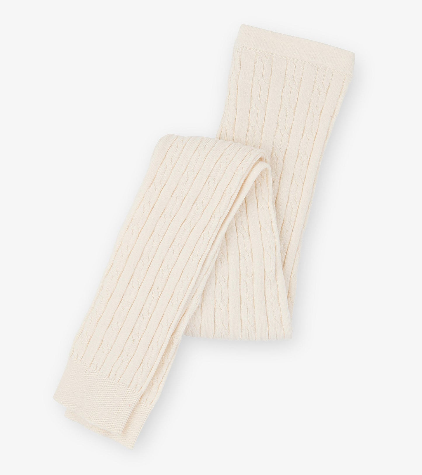 Girls Cream Cable Knit Tights Hatley