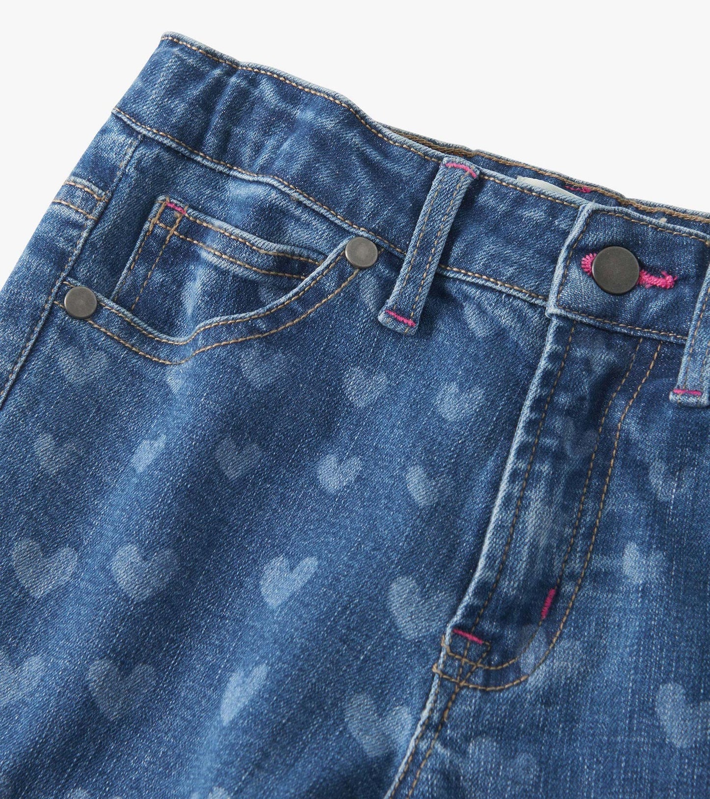Girls Hearts Flared Leg Denim