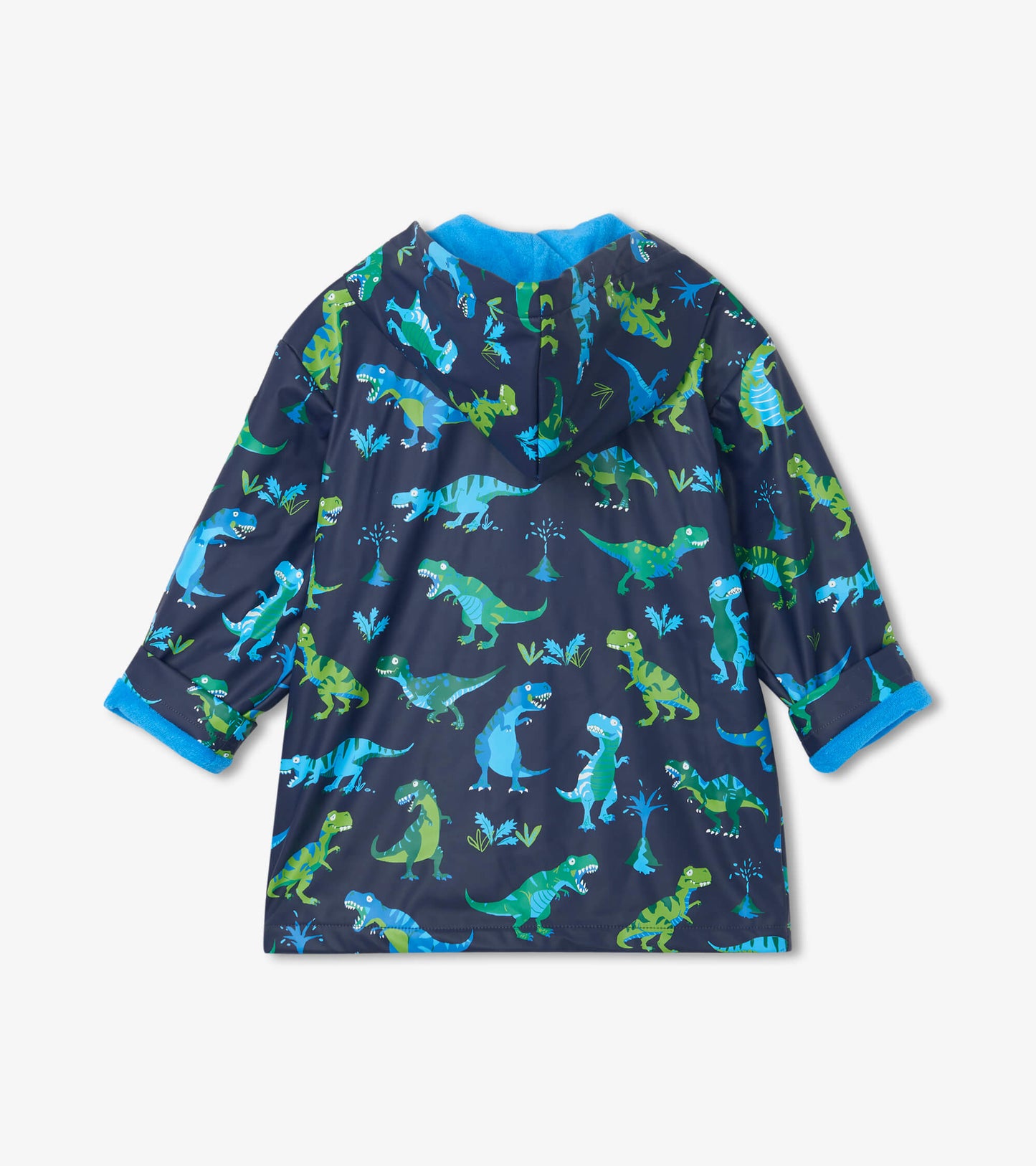 Boys Dino Button-Up Raincoat