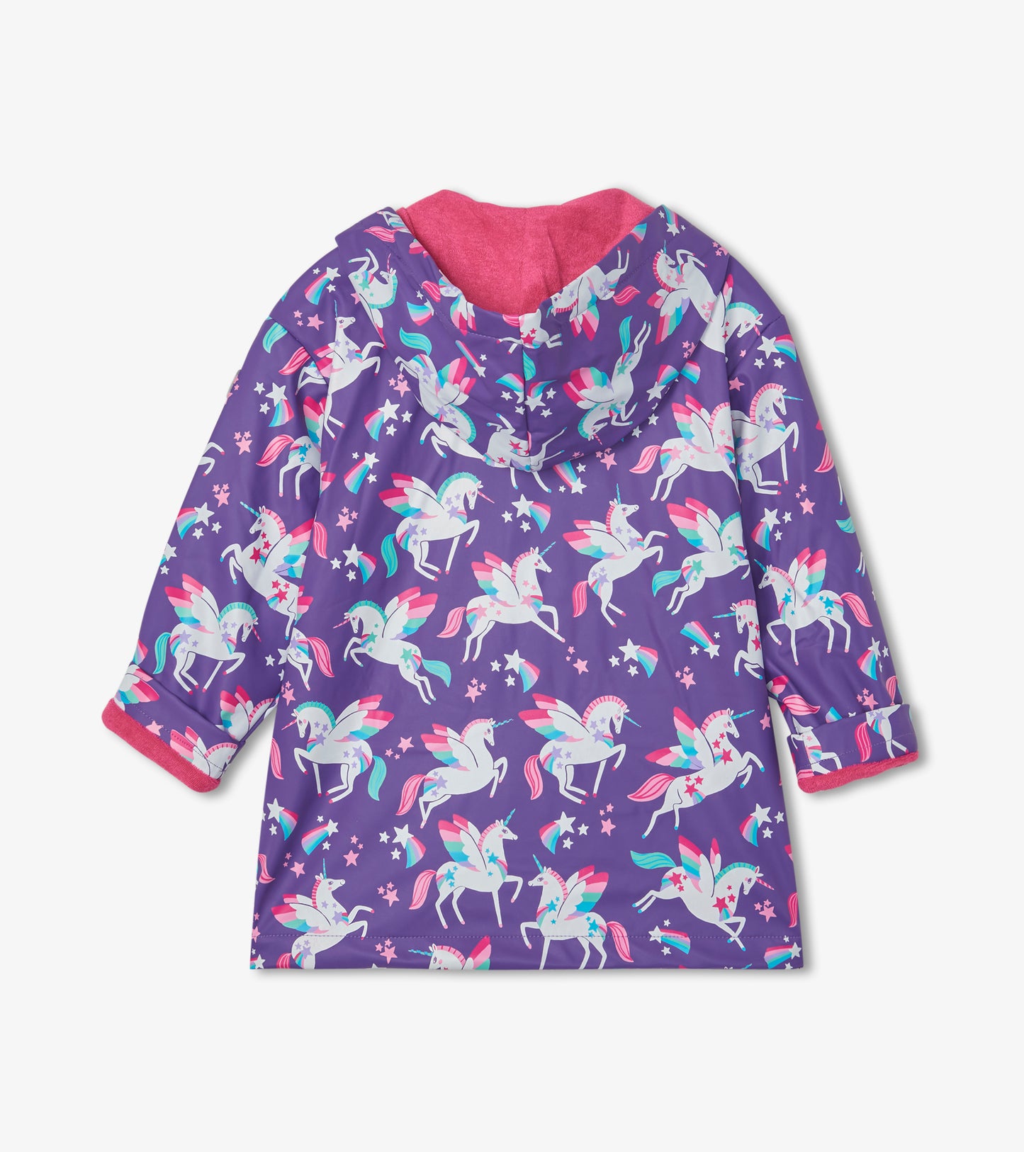 Girls Unicorn Button-Up Raincoat