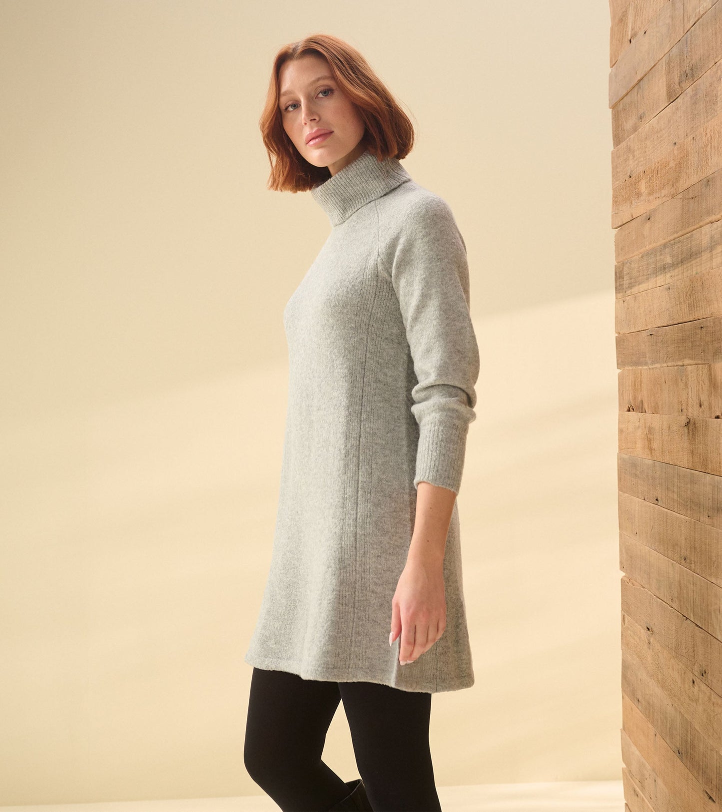 Swing Jumper Dress - Grey Heather