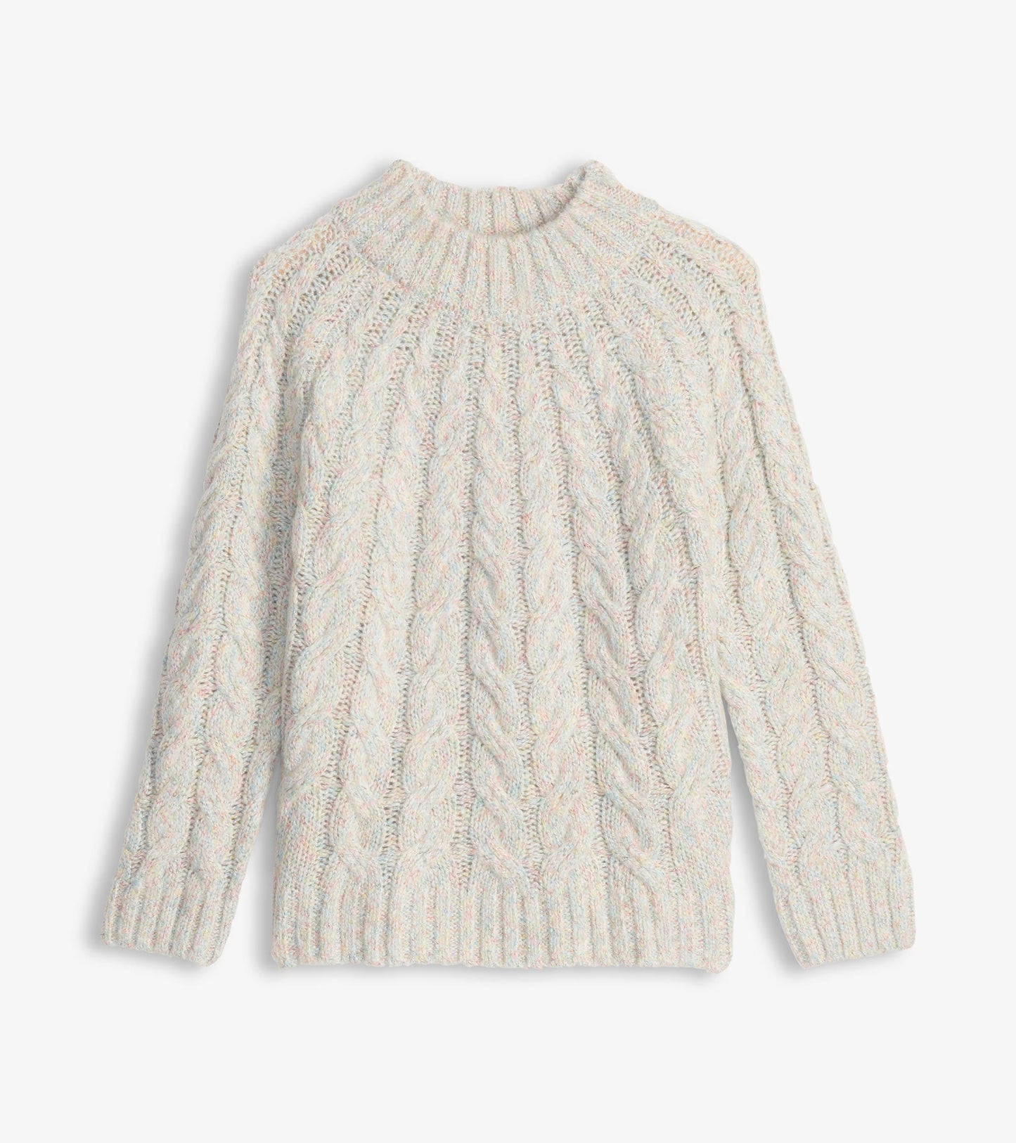 Dylan Cable Knit Jumper - Clear Rainbow
