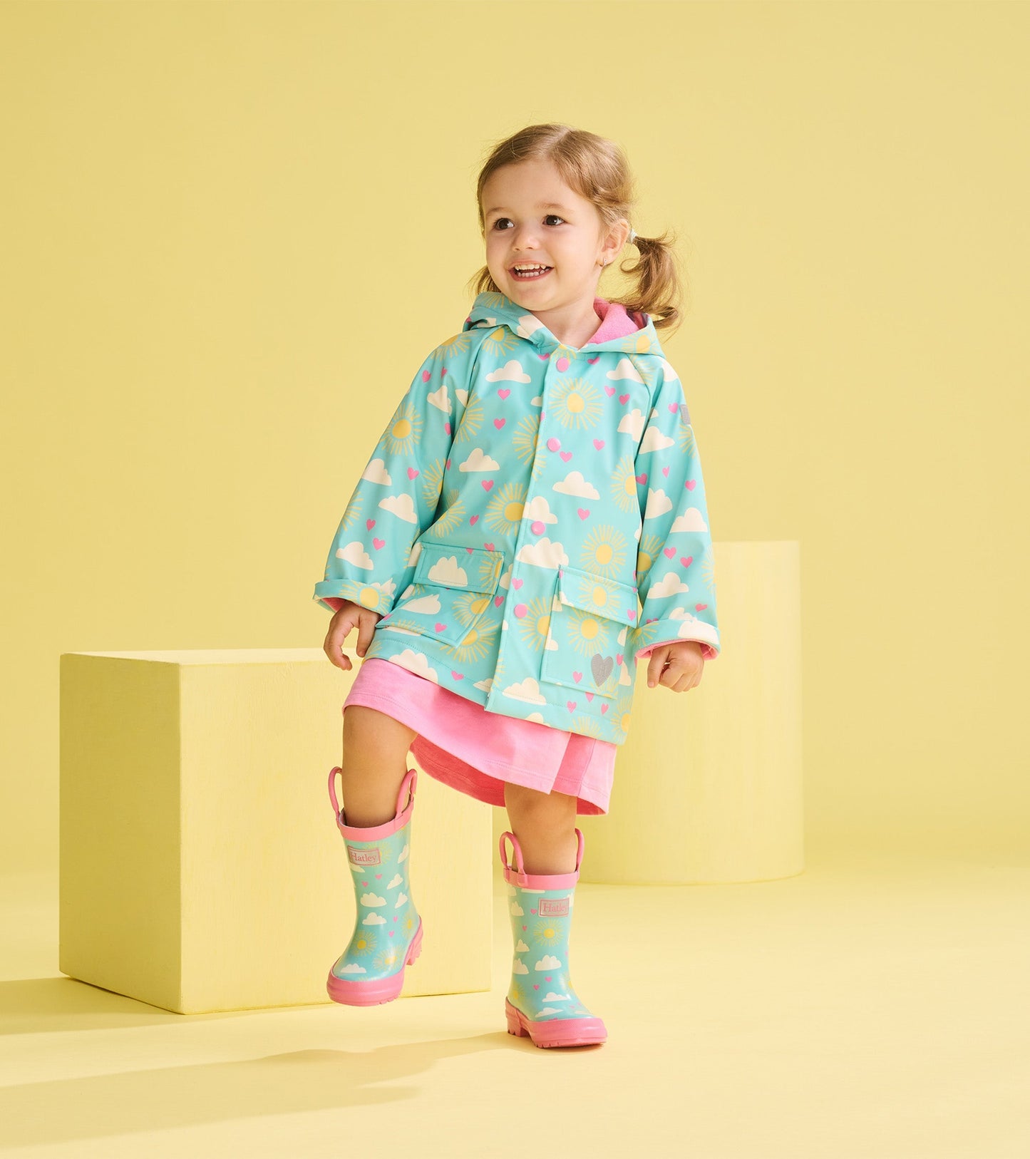 Toddler Girls Happy Skies Wellies
