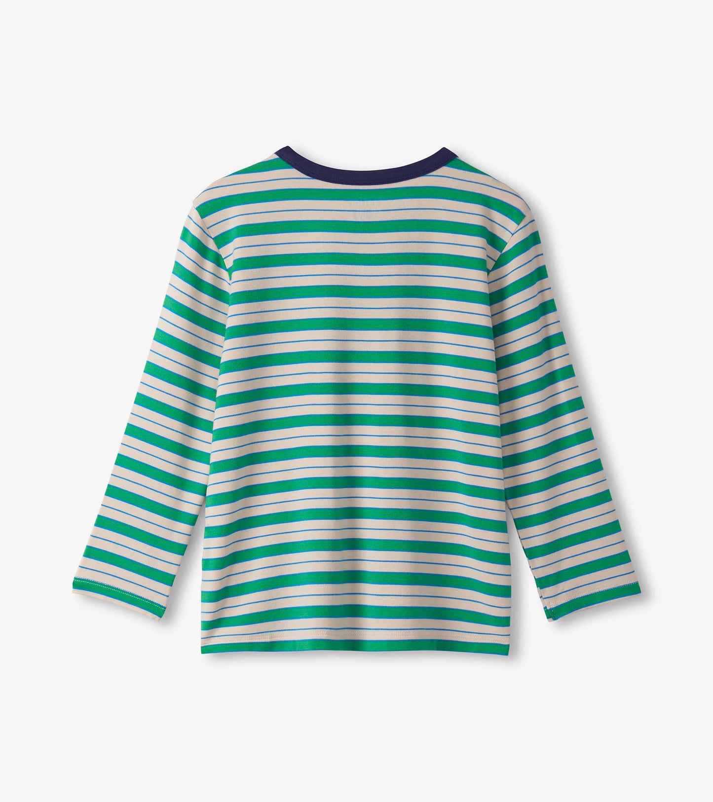 Boys Blarney Stripes Long Sleeve Bamboo T-Shirt