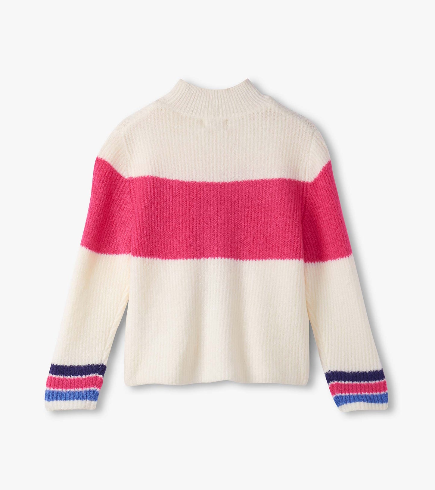 Girls Colourblock Mockneck Sweater