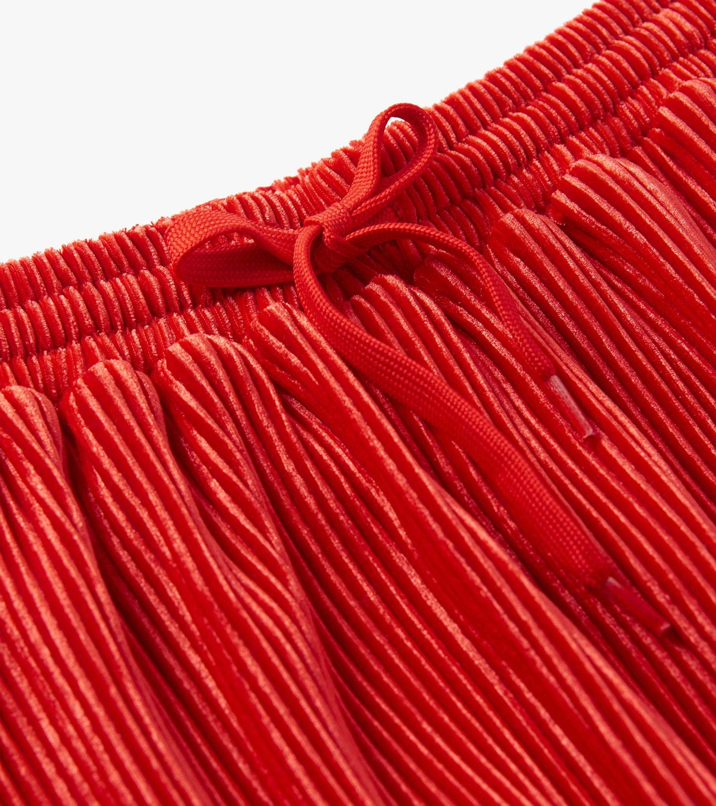 Girls Chex Red Pleated Velour Skirt