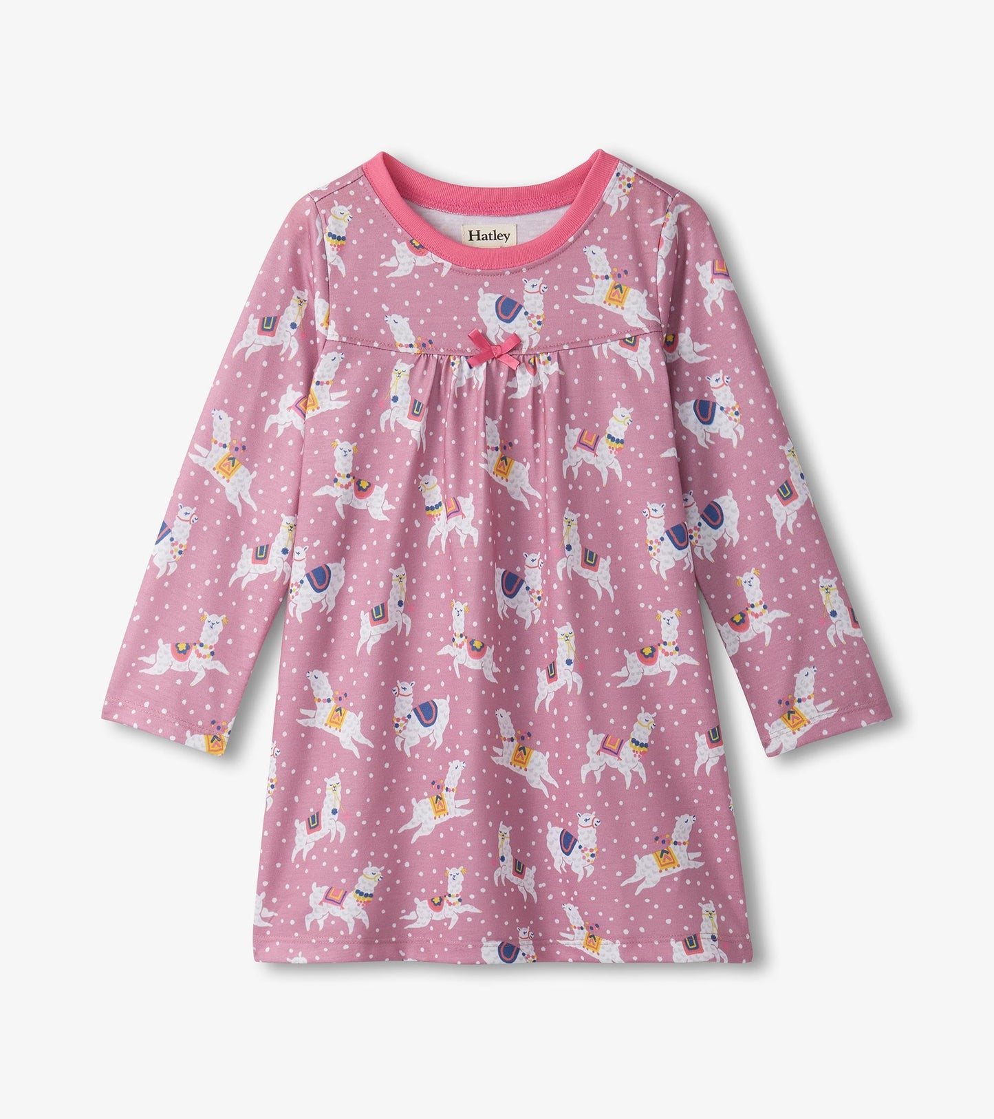 Girls Dancing Alpacas Long Sleeve Nightdress