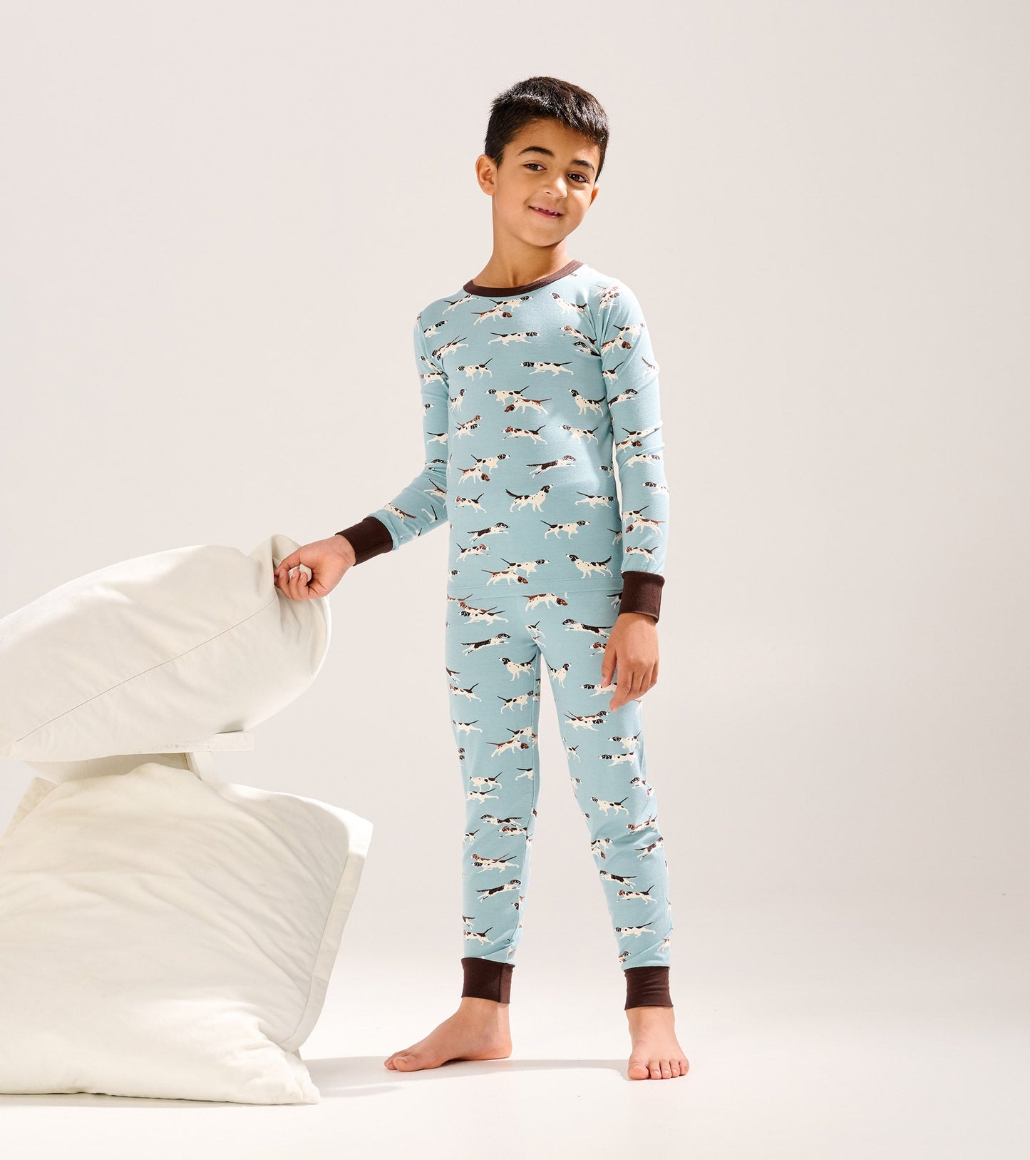 Boys Hunting Dogs Bamboo Pyjama Set