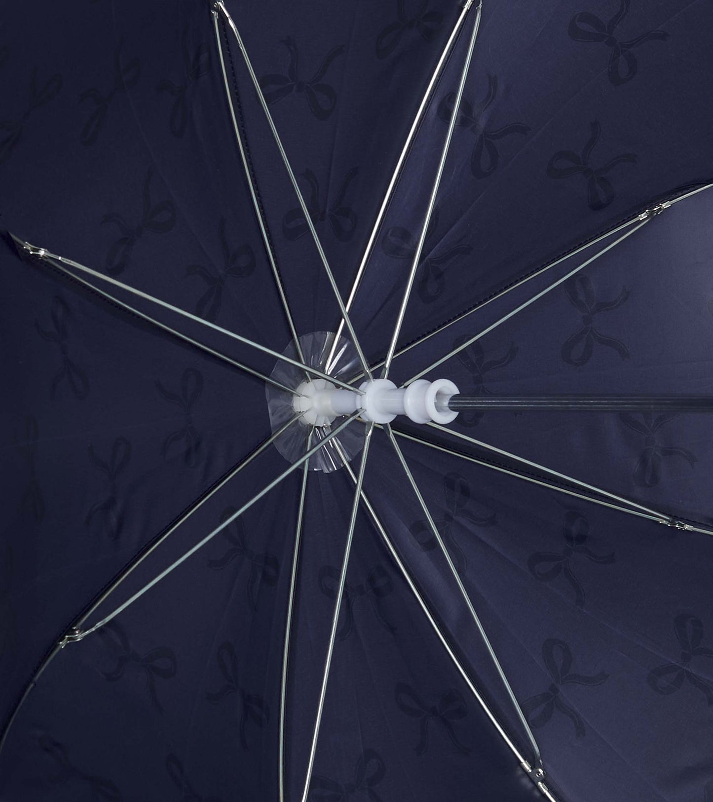 Girls Silver Ribbon Umbrella