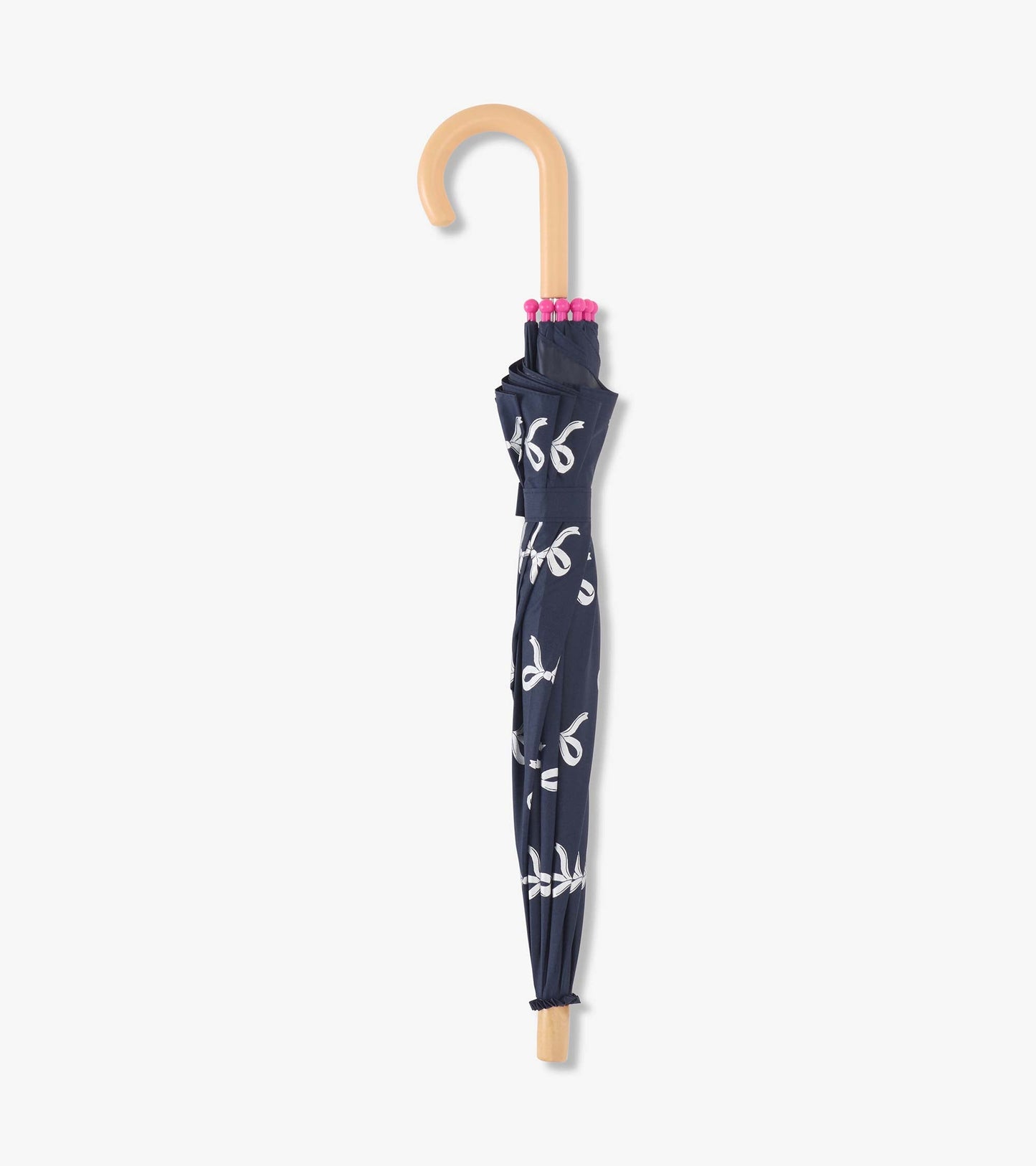 Girls Silver Ribbon Umbrella