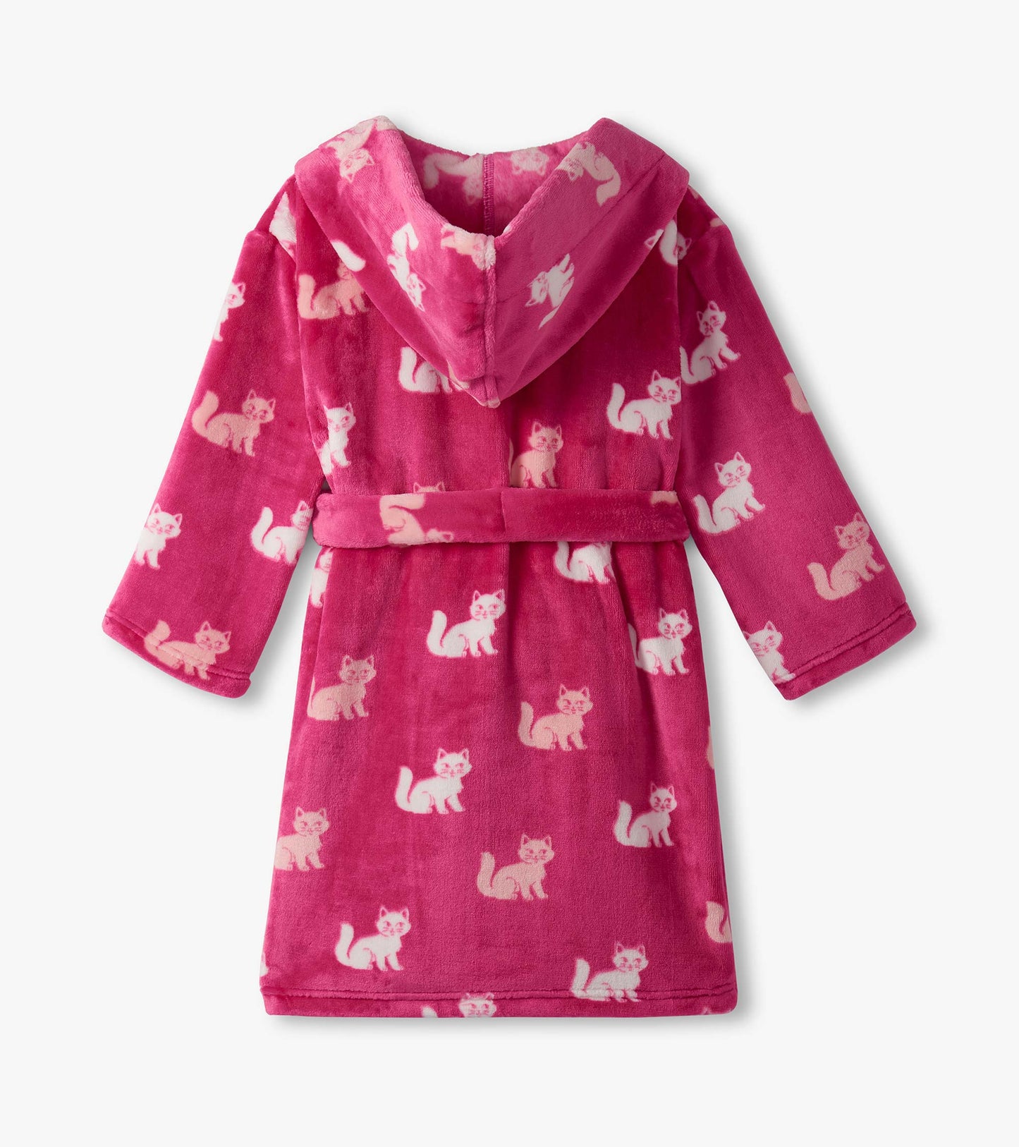 Girls Little Kitties Fuzzy Fleece Robe