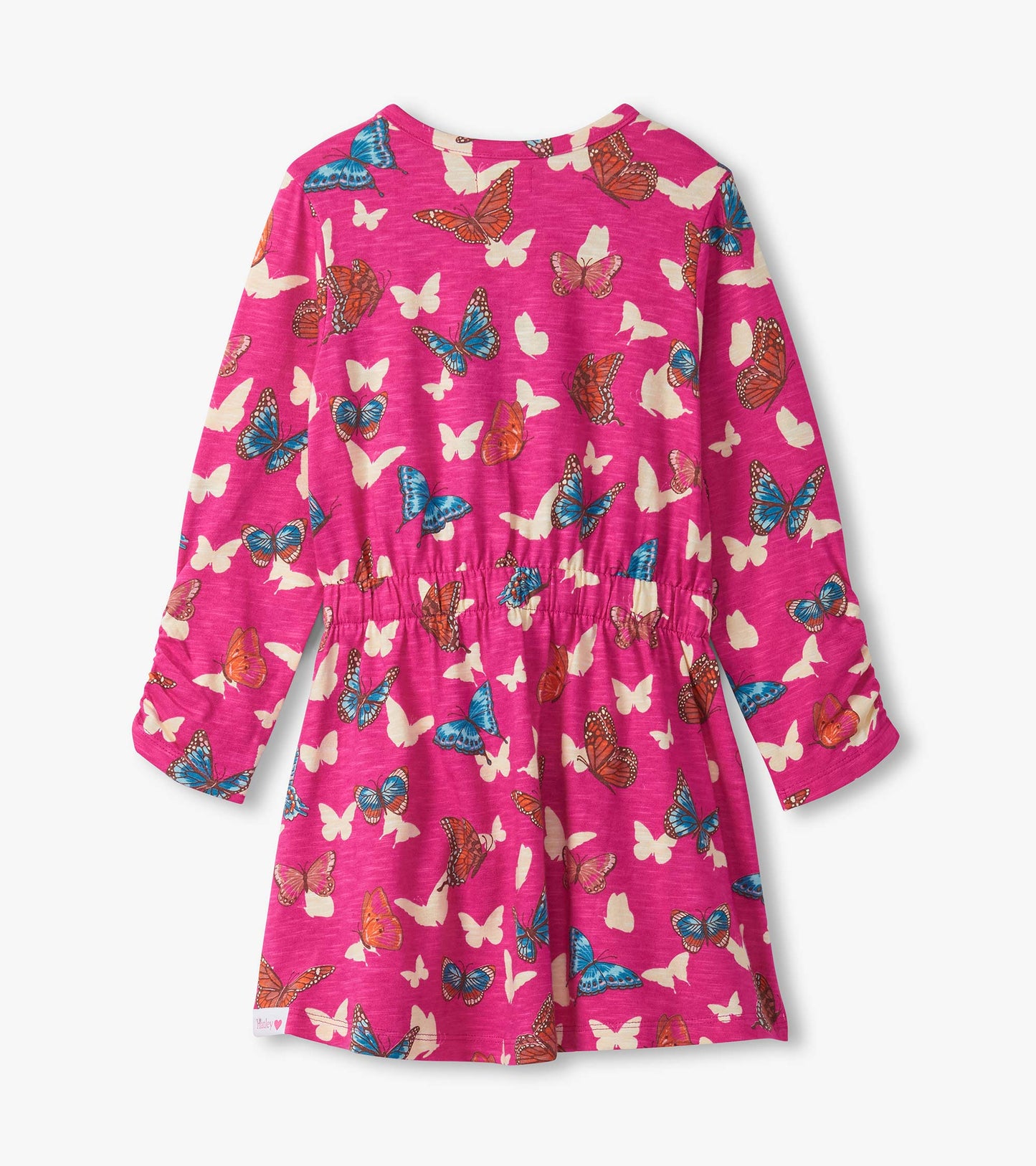 Girls Pop Out Butterflies Cinched Waist Dress