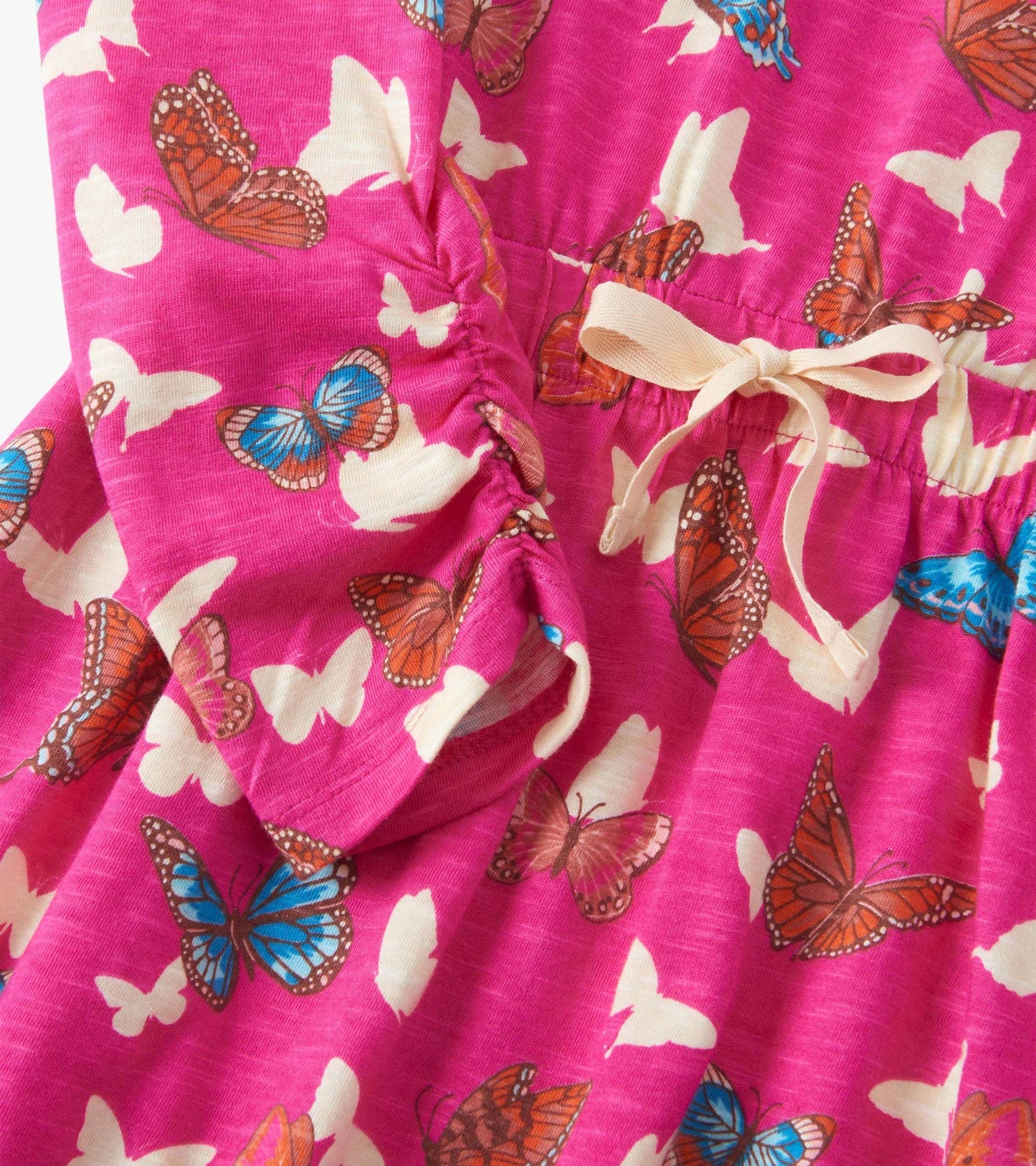Girls Pop Out Butterflies Cinched Waist Dress
