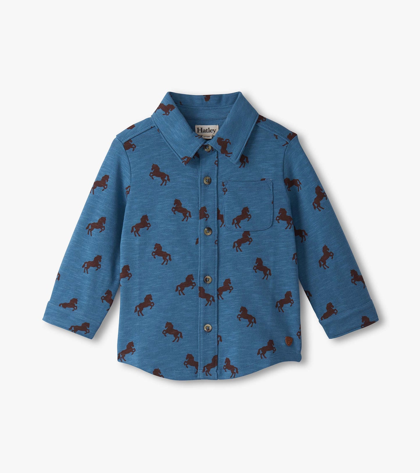 Baby & Toddler Boys Ranch Horses Button Down Shirt