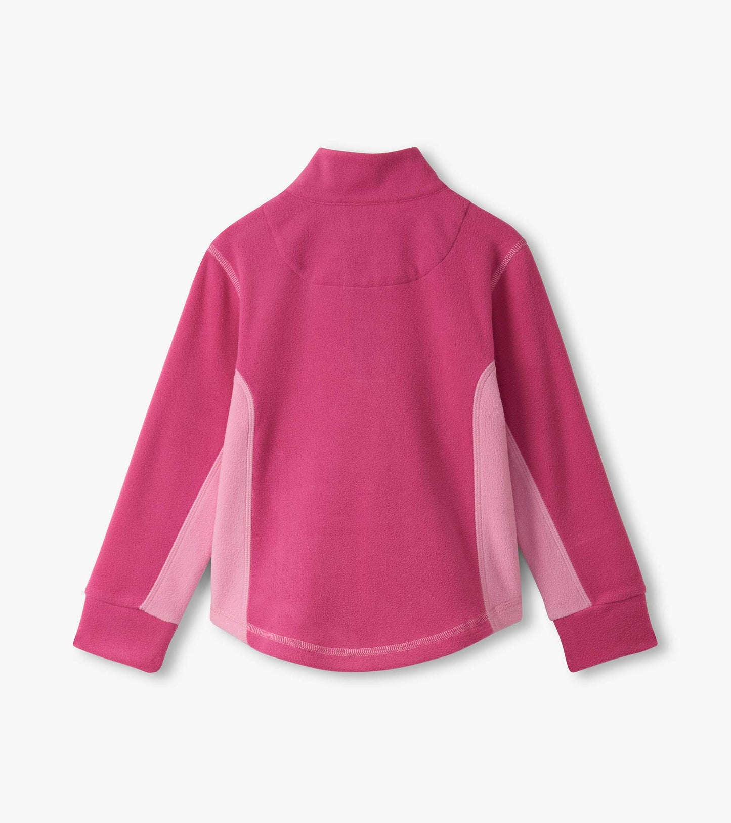 Girls Raspberry Rose 1/4 Zip Mockneck Hatley