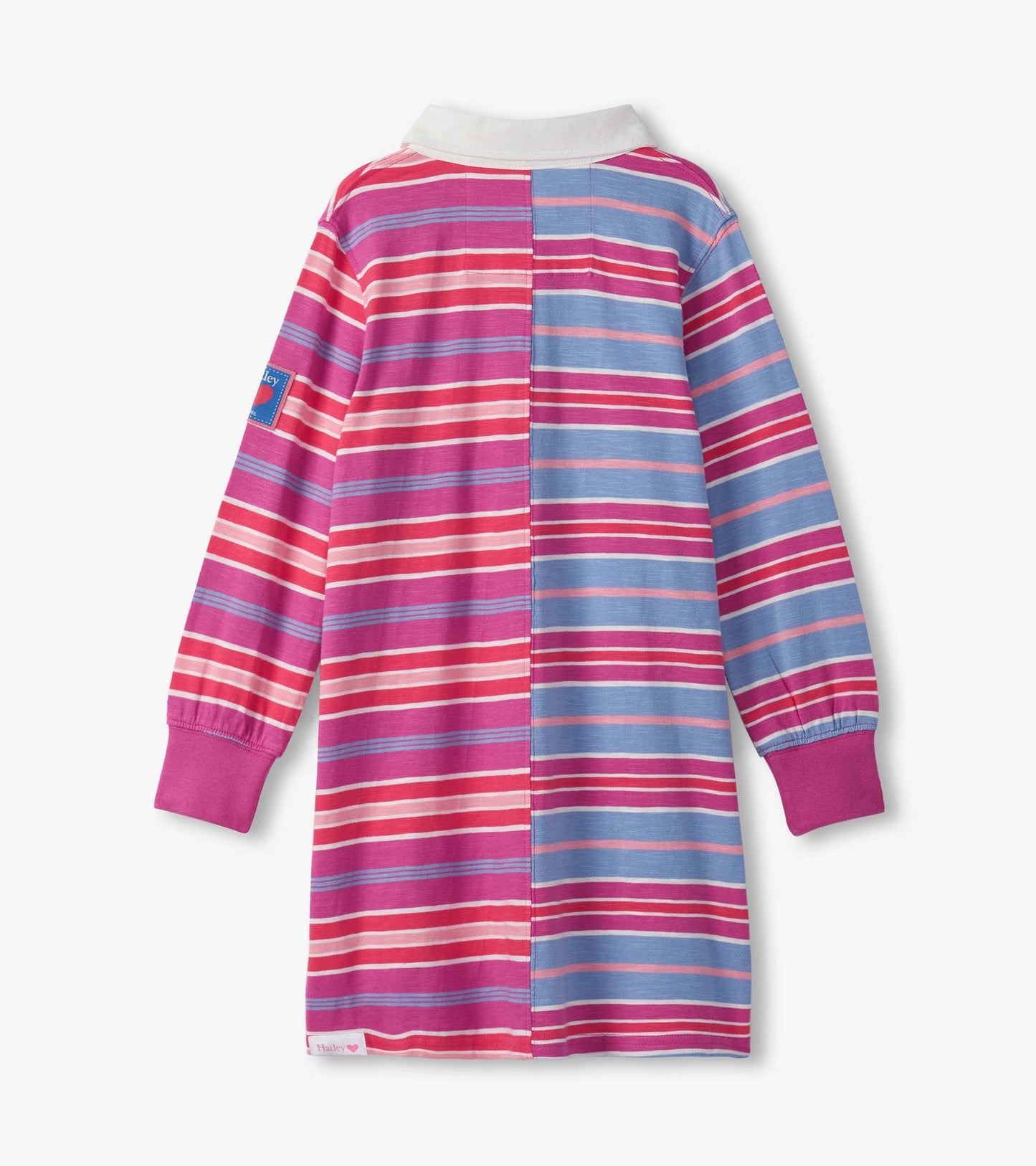 Girls Mixed Stripes Polo Dress Hatley