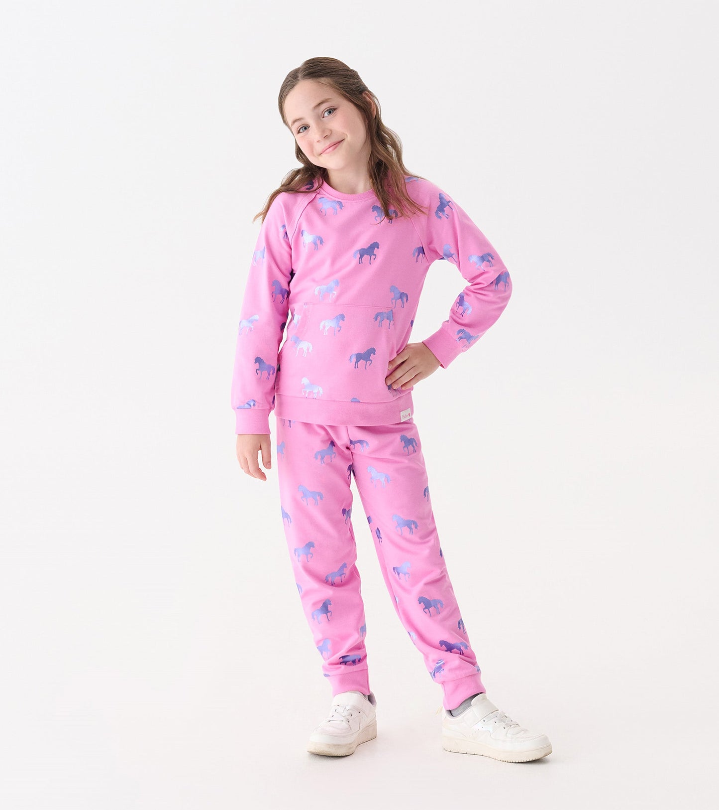 Girls Shimmer Horses Sweater