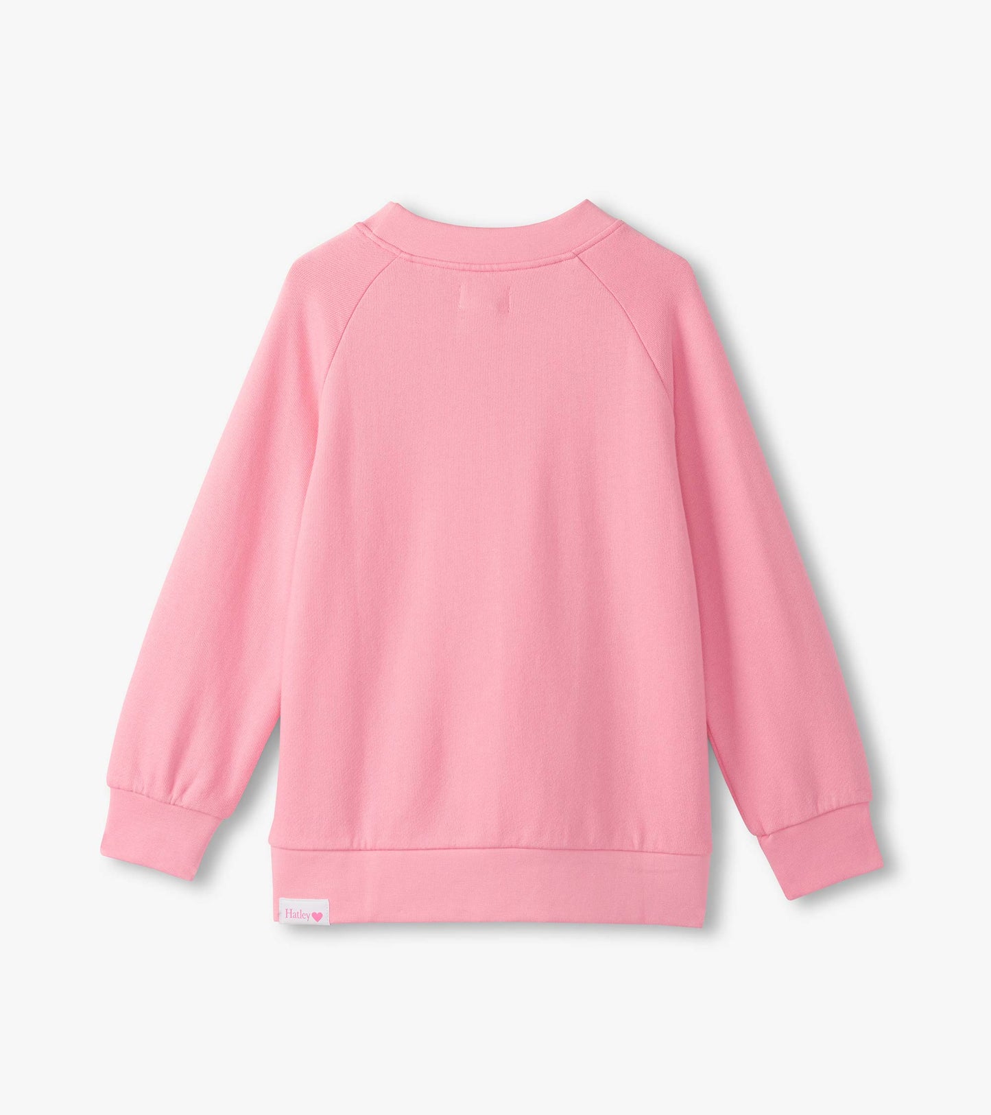 Girls Sea Pink Butterfly Slouchy Pullover