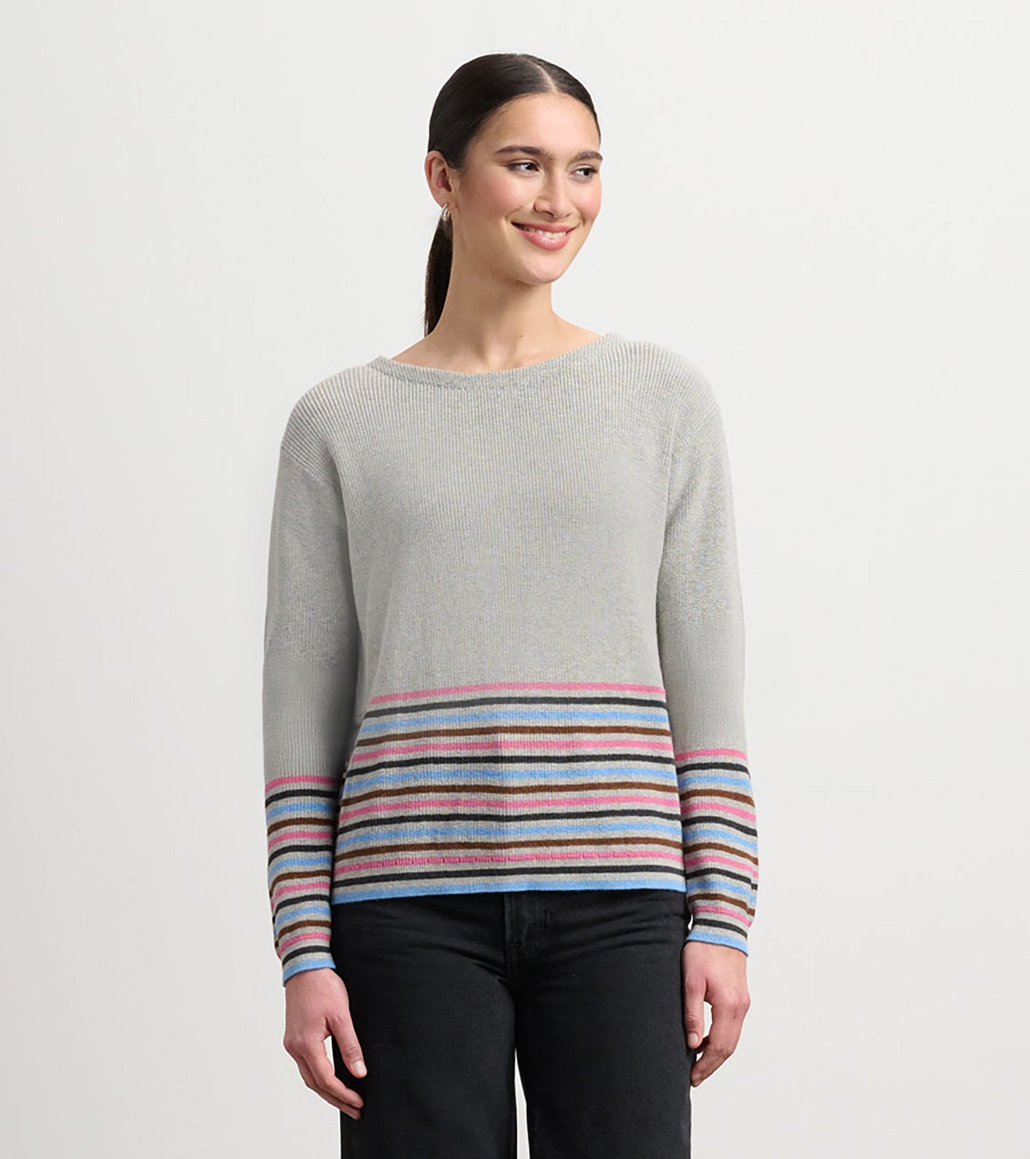 Devon Jumper - Autumn Stripes
