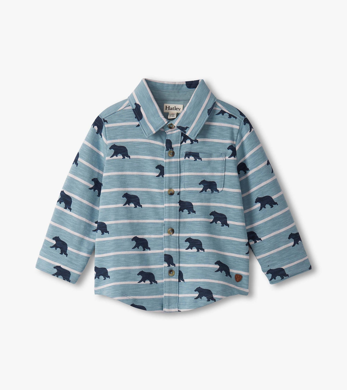 Baby & Toddler Boys Bear Button Down Shirt