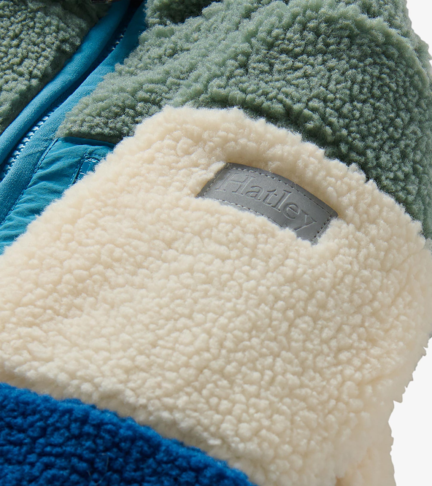 Boys Limoges Colourblock Faux Sherpa Jacket