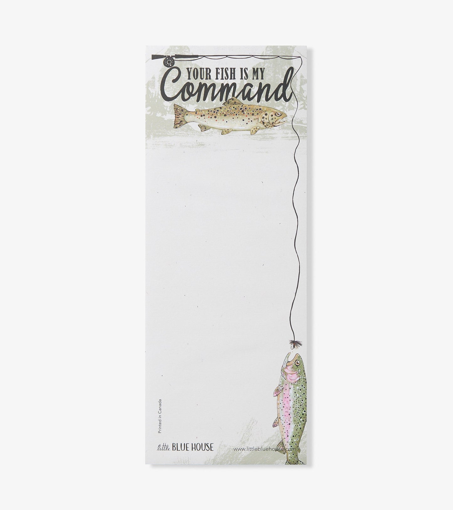 Your Fish Is My Command Magnetic Notepad