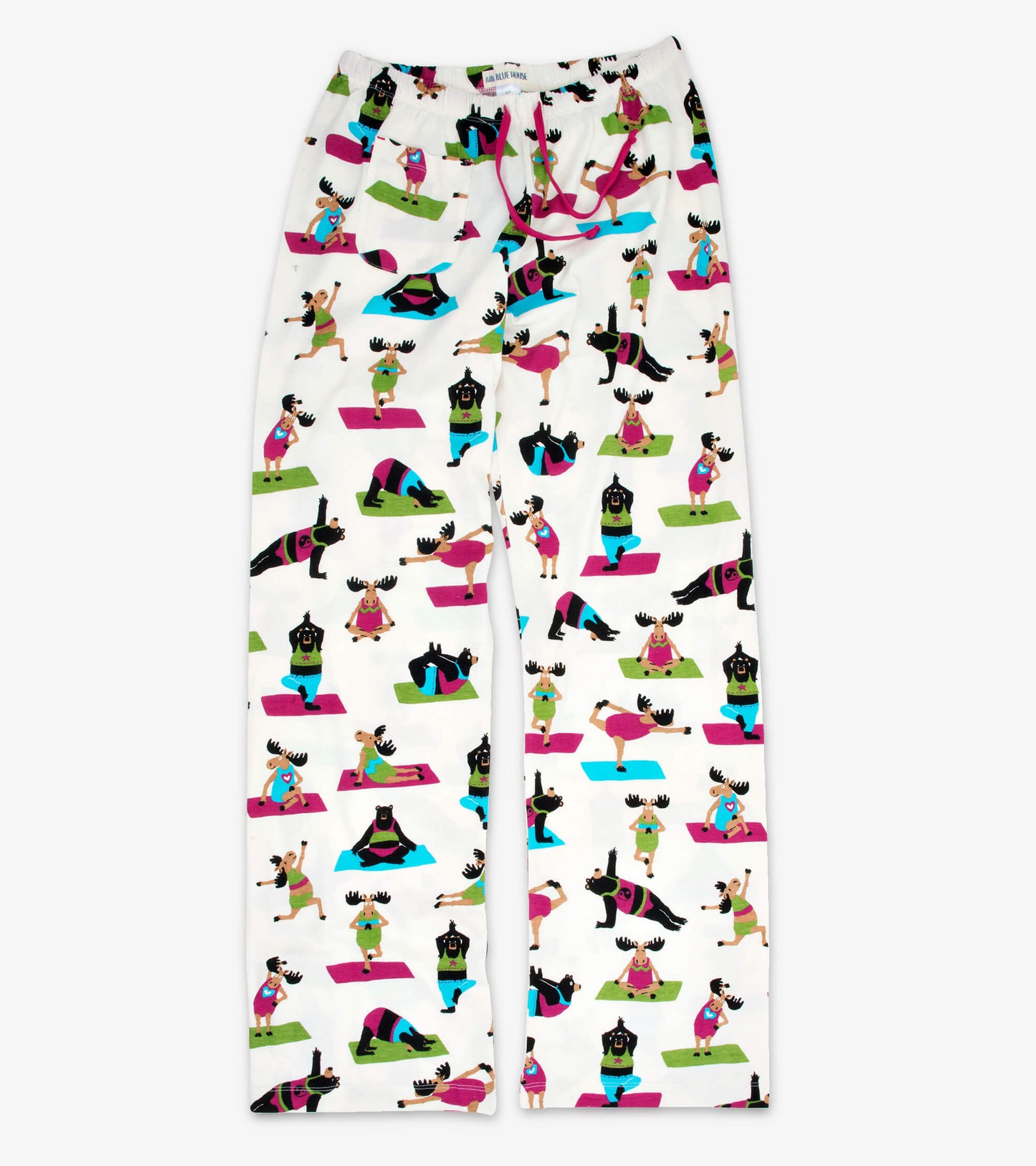 Yoga Bear Knit Women's Cotton Pajama Pants