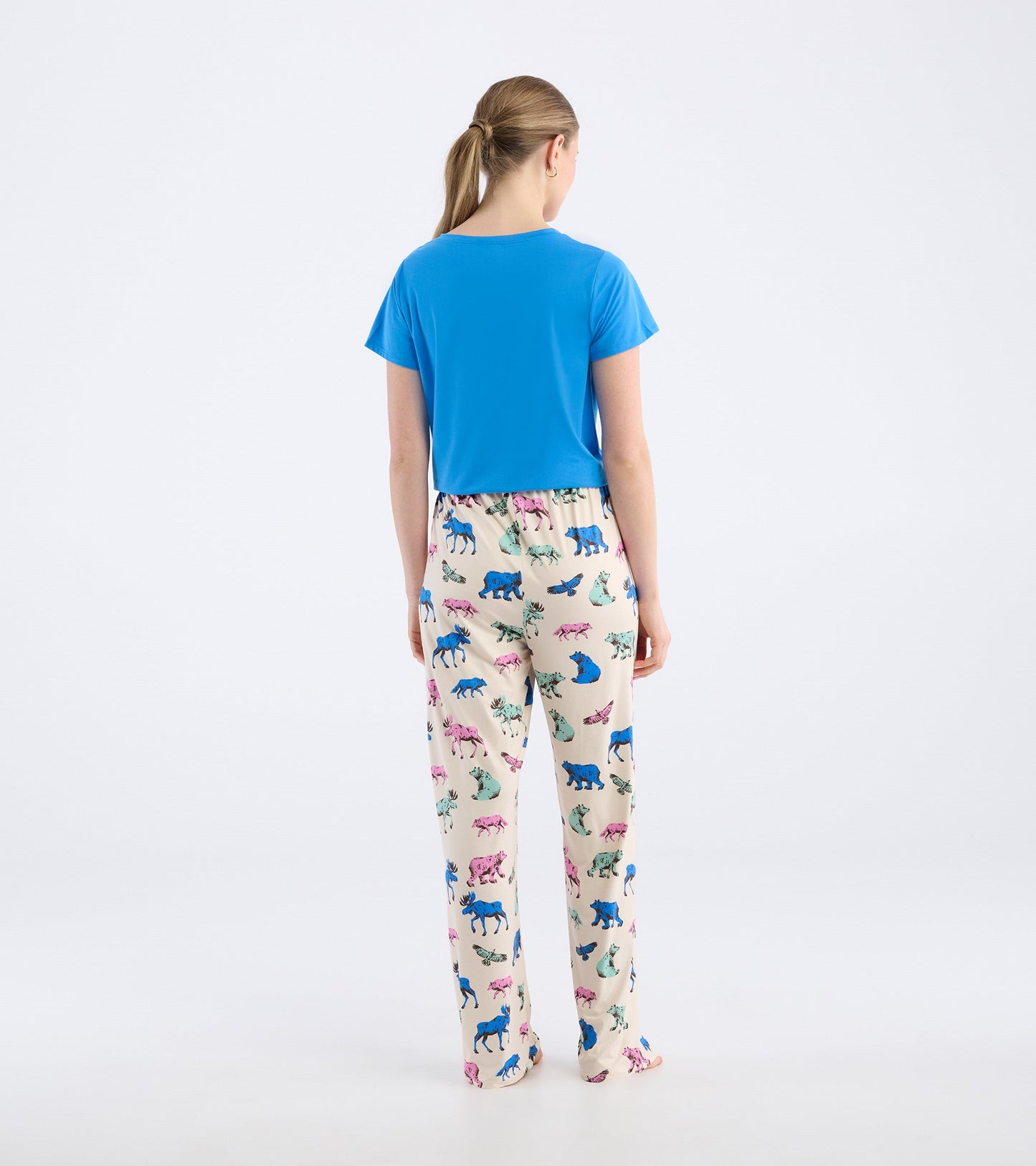 Women's Woodland Animals Jersey Pajama Pants