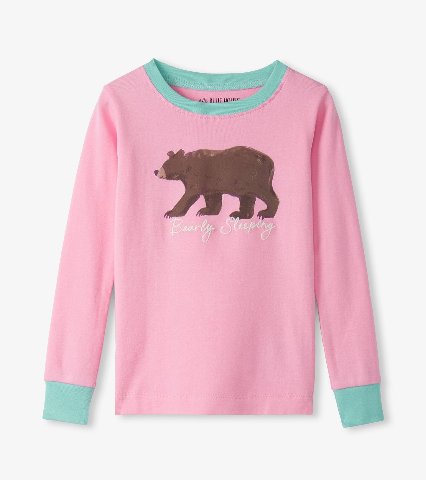 Girls Bearly Sleeping Pajama Set