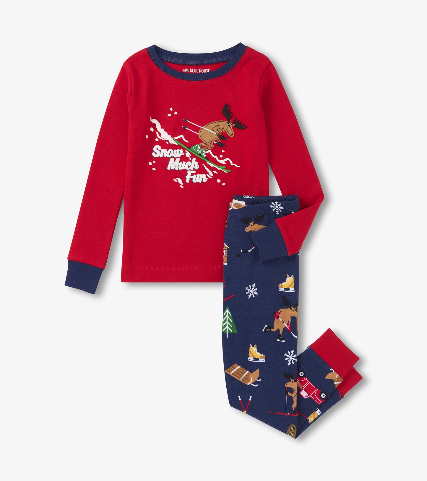 Kids Snow Much Fun Winter Cabin Pyjama Set