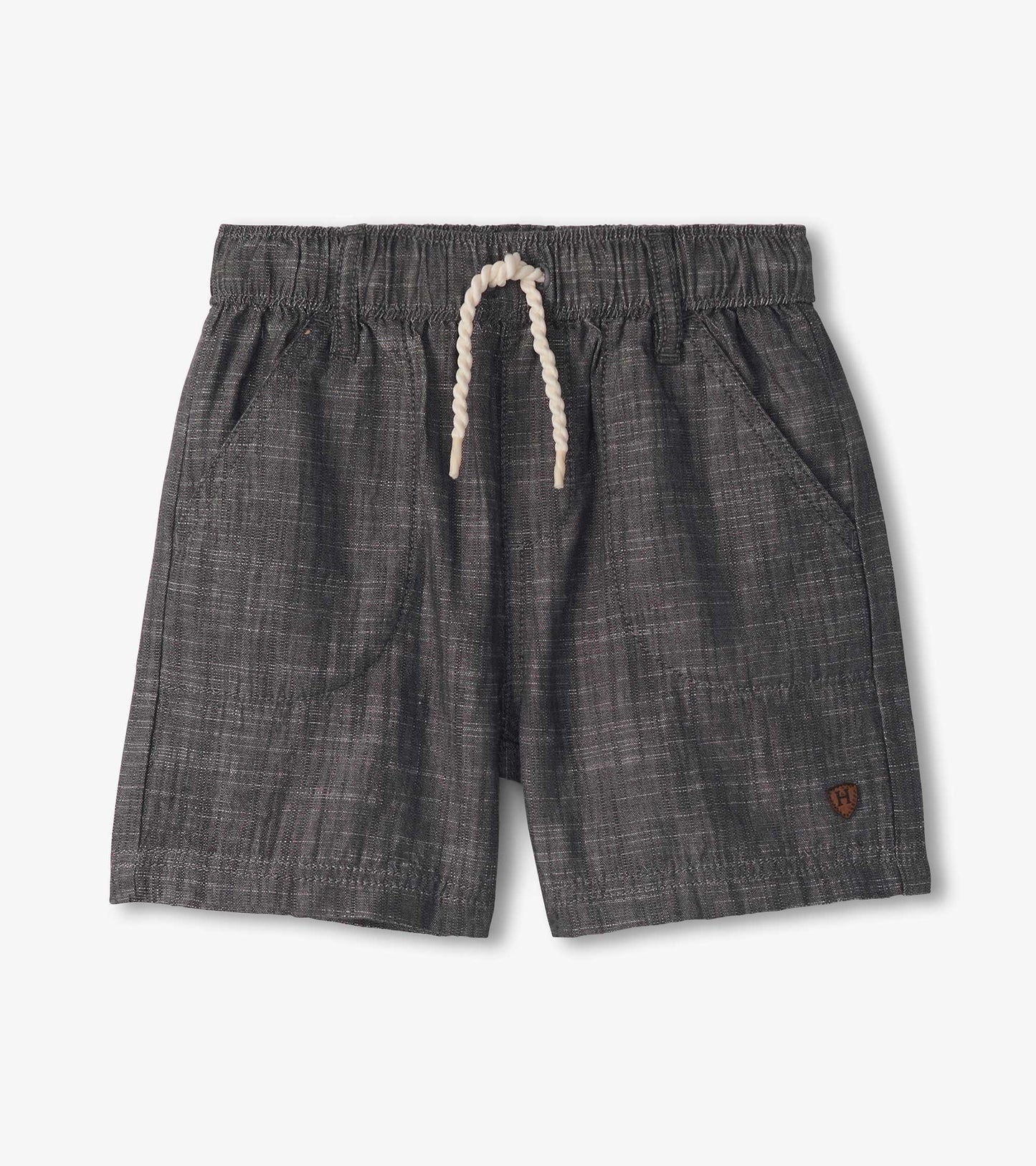 Boys Dark Grey Woven Shorts