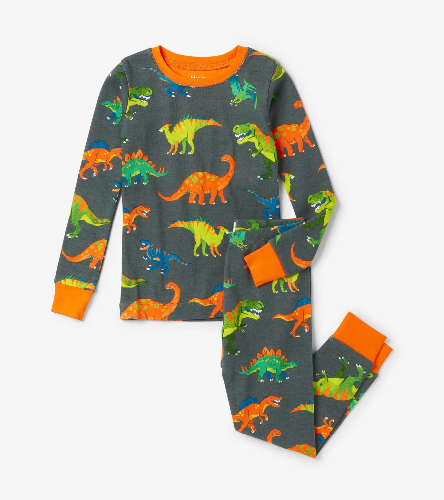 Colourblock Dino Pyjama Set