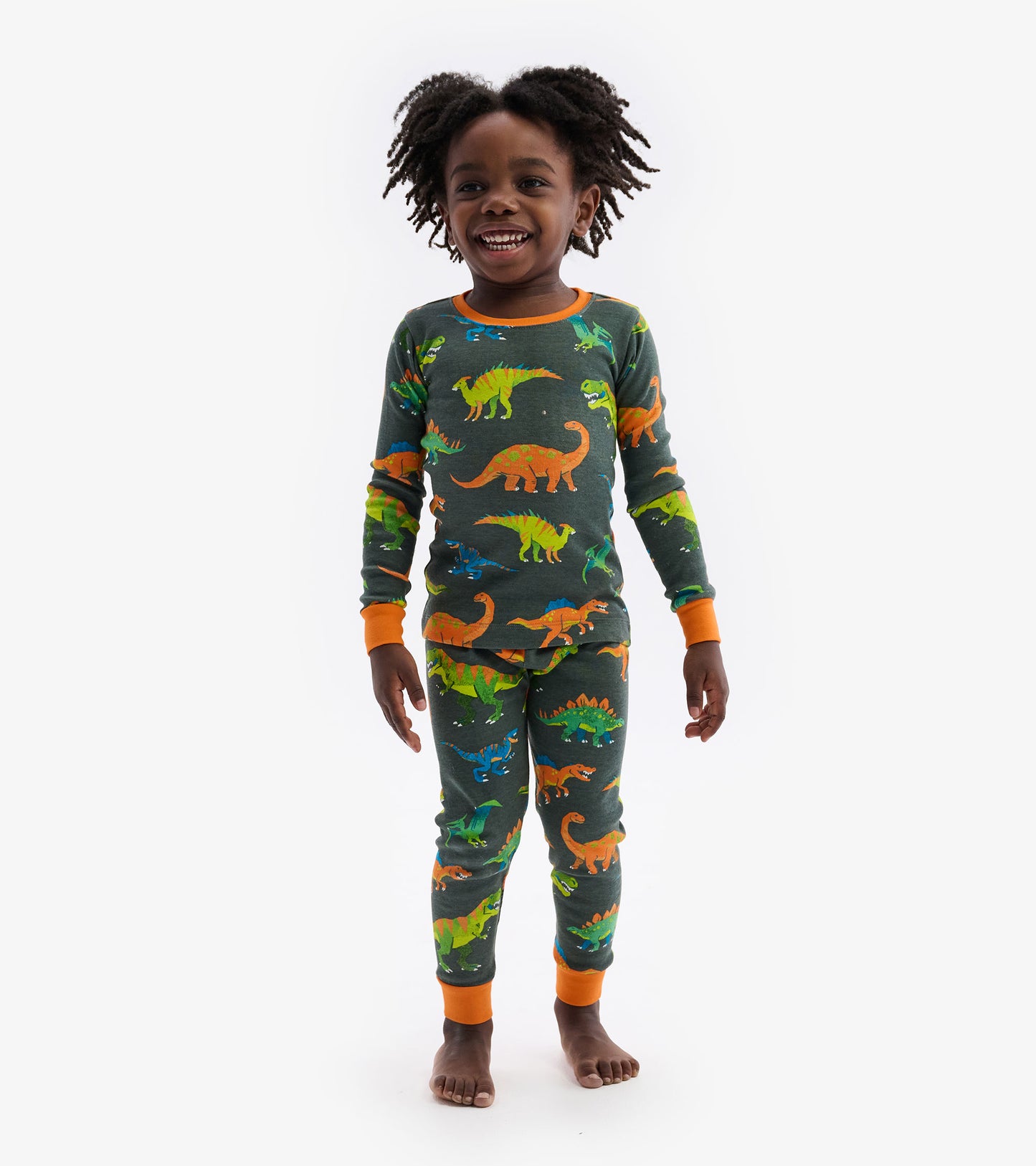 Colourblock Dino Pyjama Set