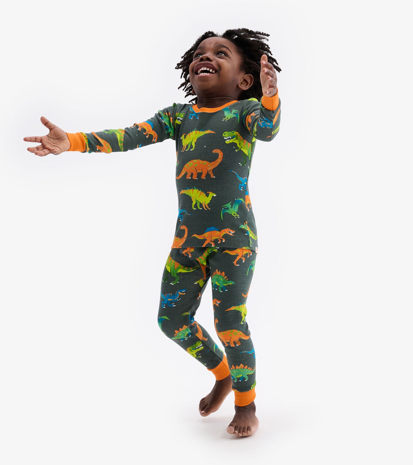 Colourblock Dino Pyjama Set