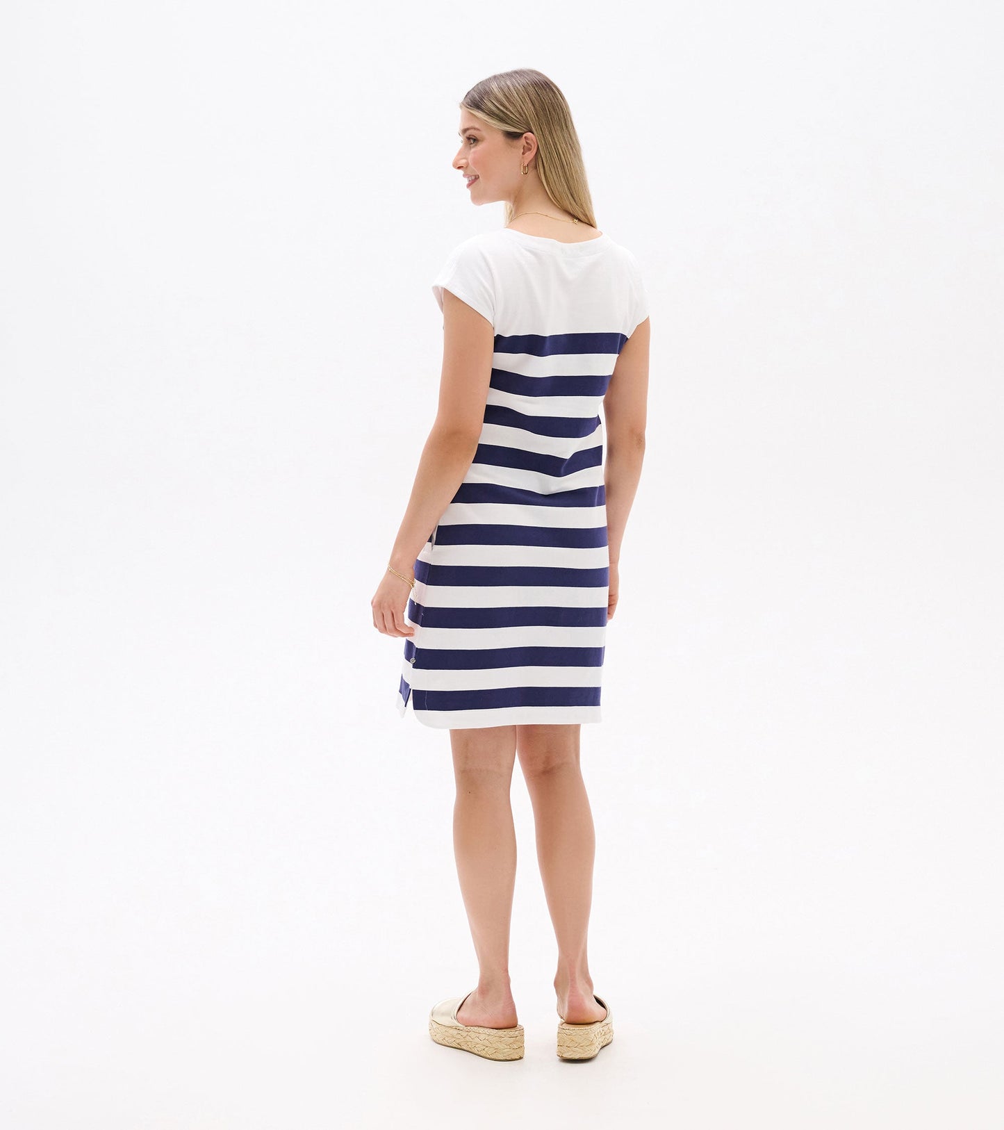 Capri Dress - Patriot Blue Stripes Hatley