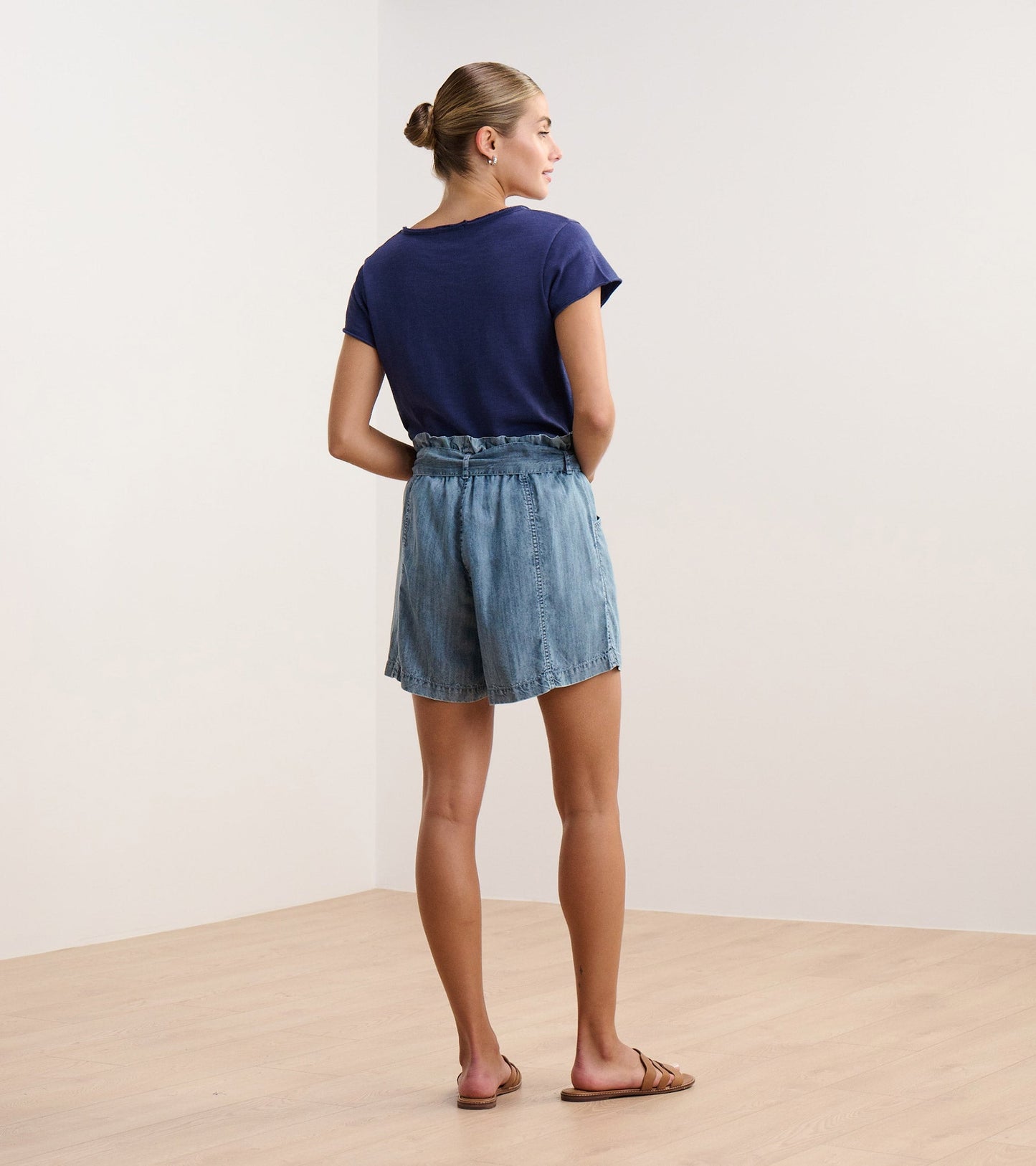 Cassie Shorts - Blue Acid Wash