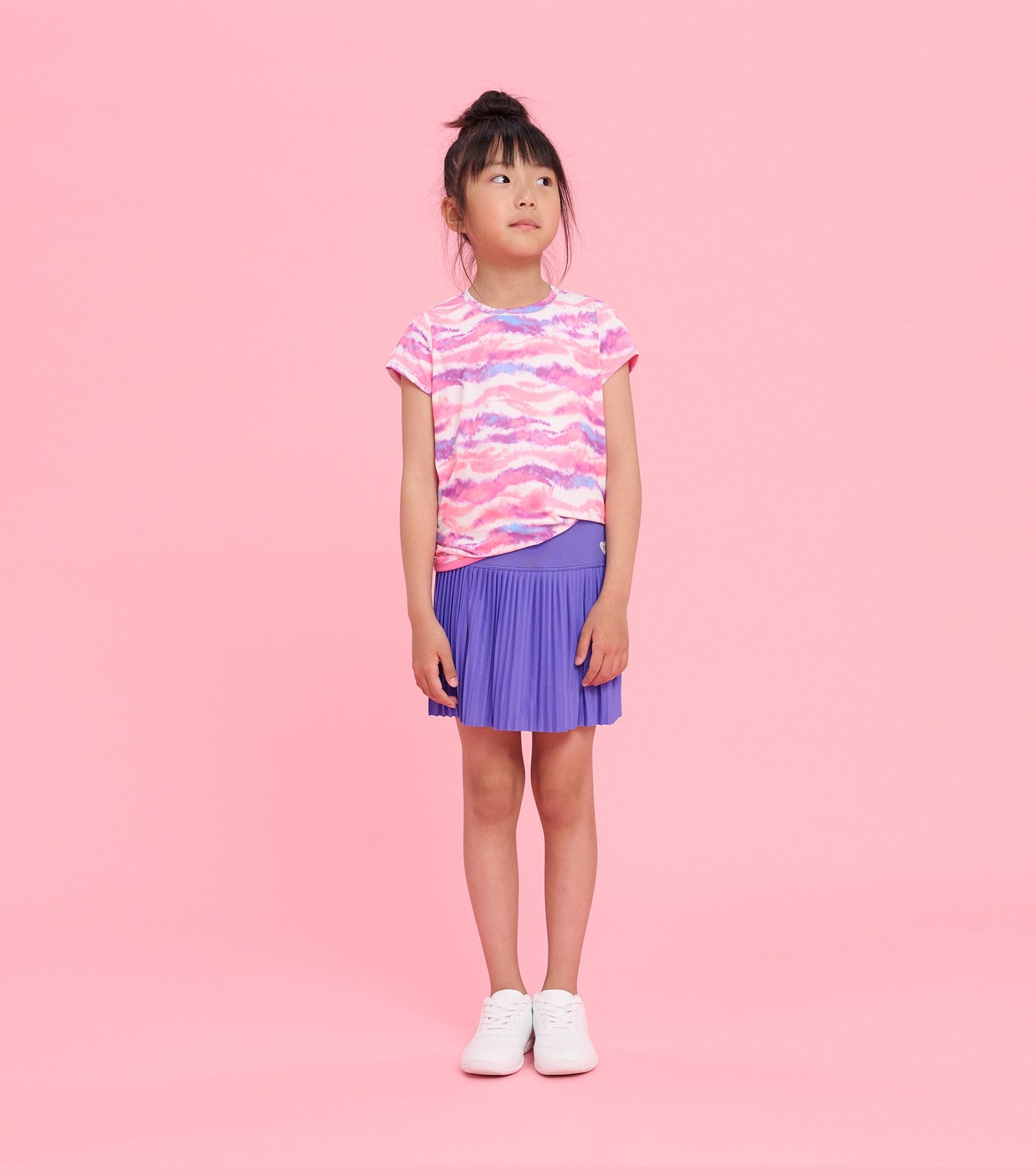 Girls Candy Ombre Mesh Trim T-Shirt