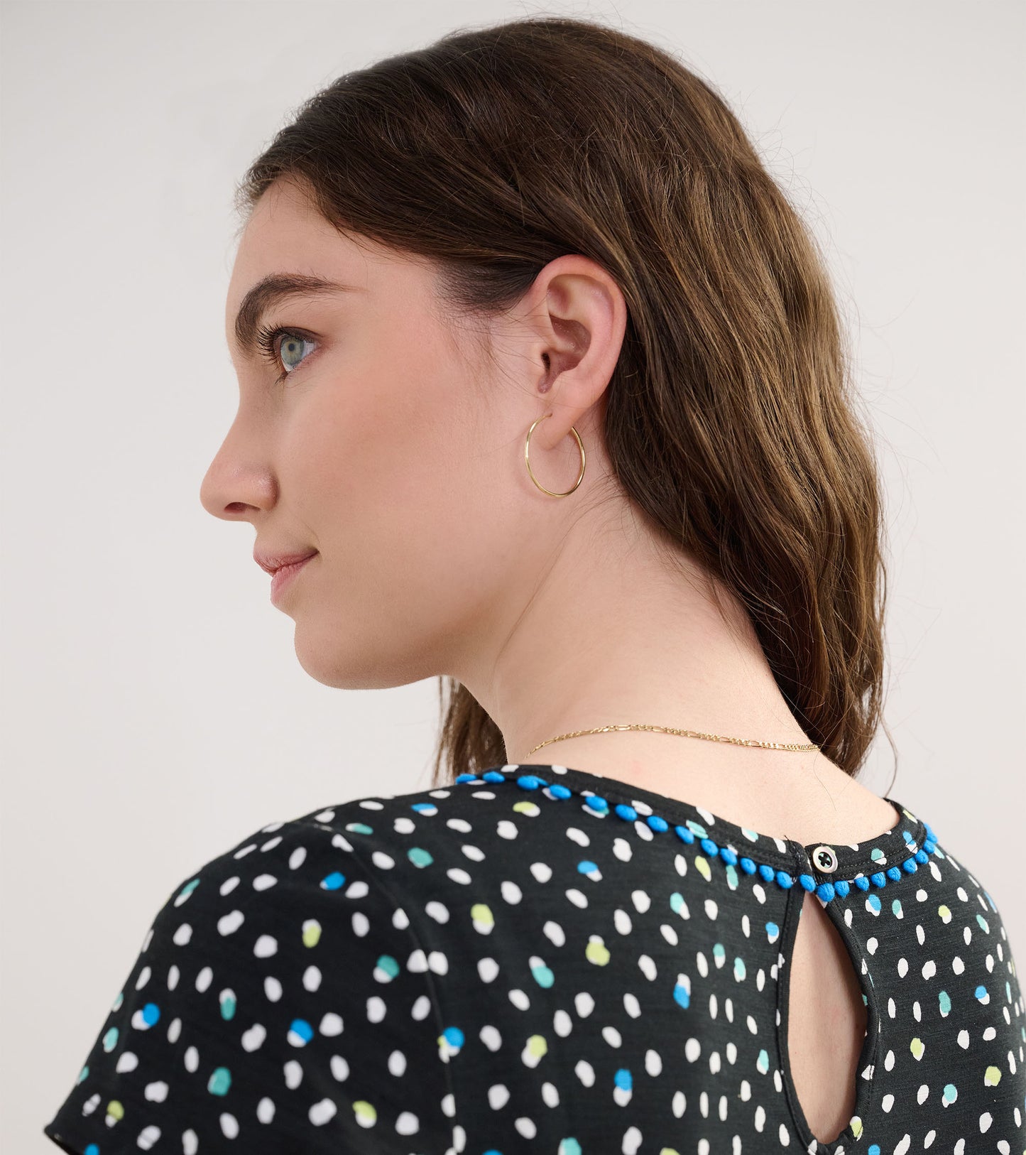 Cici A-Line Dress - Multi Dots