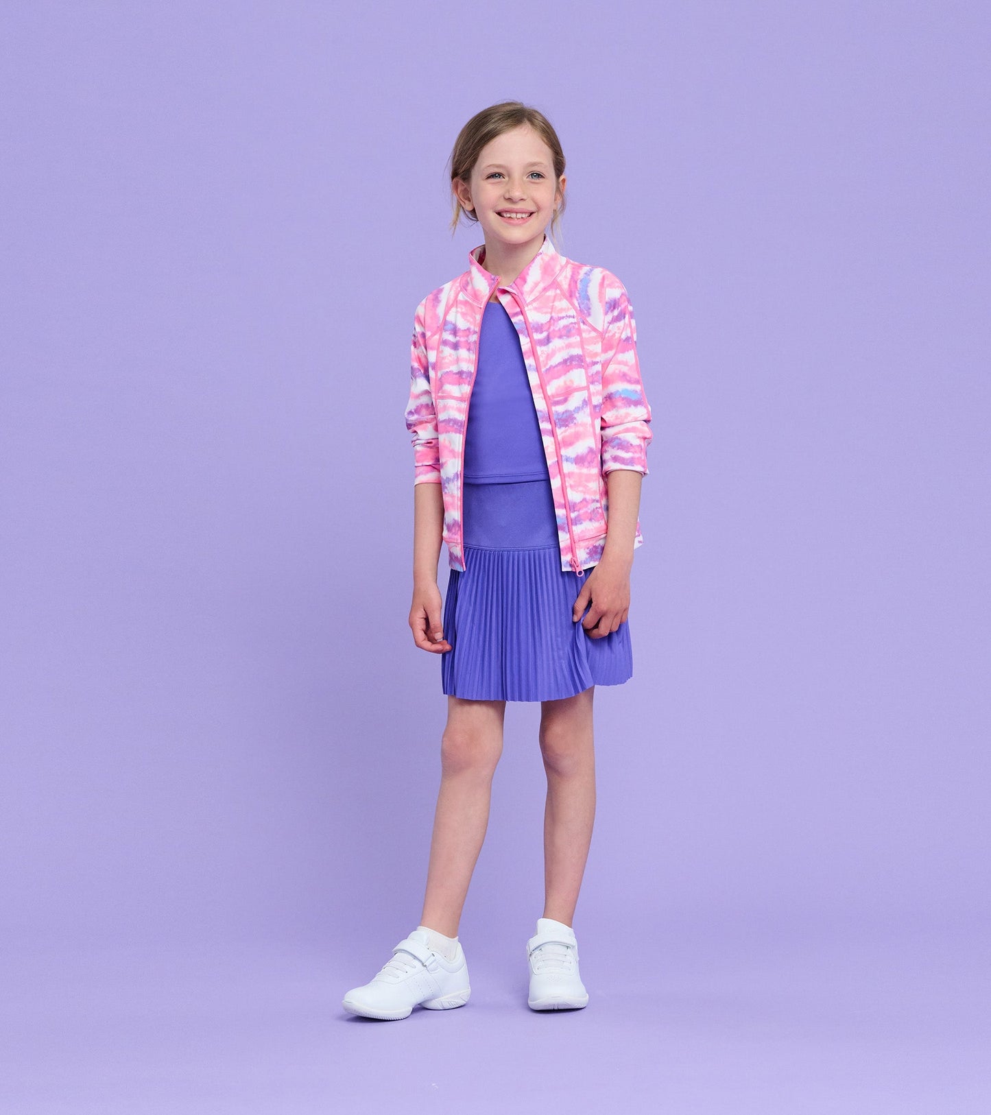 Girls Purple Sporty Skort