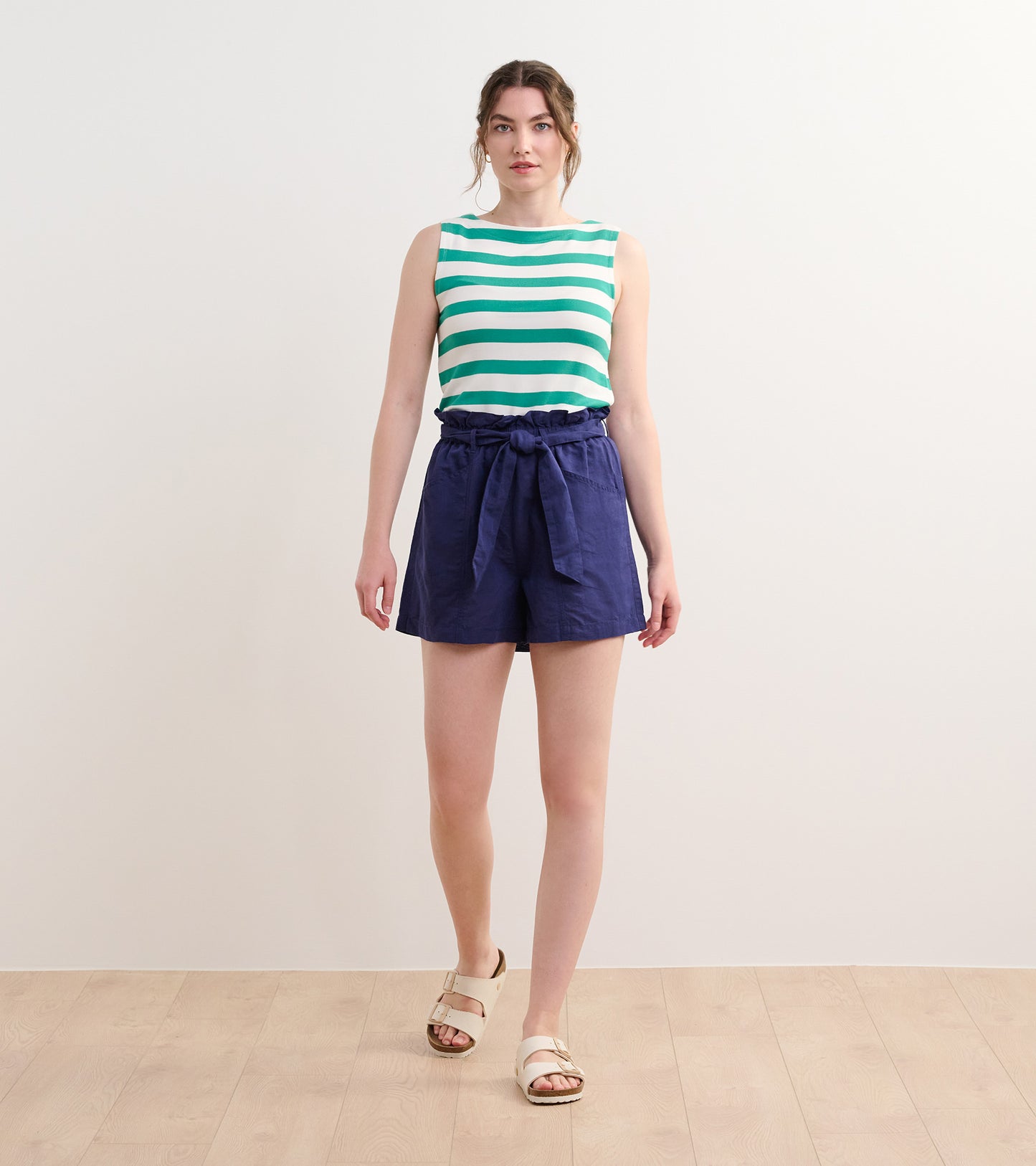 Everyday Tank - Sea Green Stripes