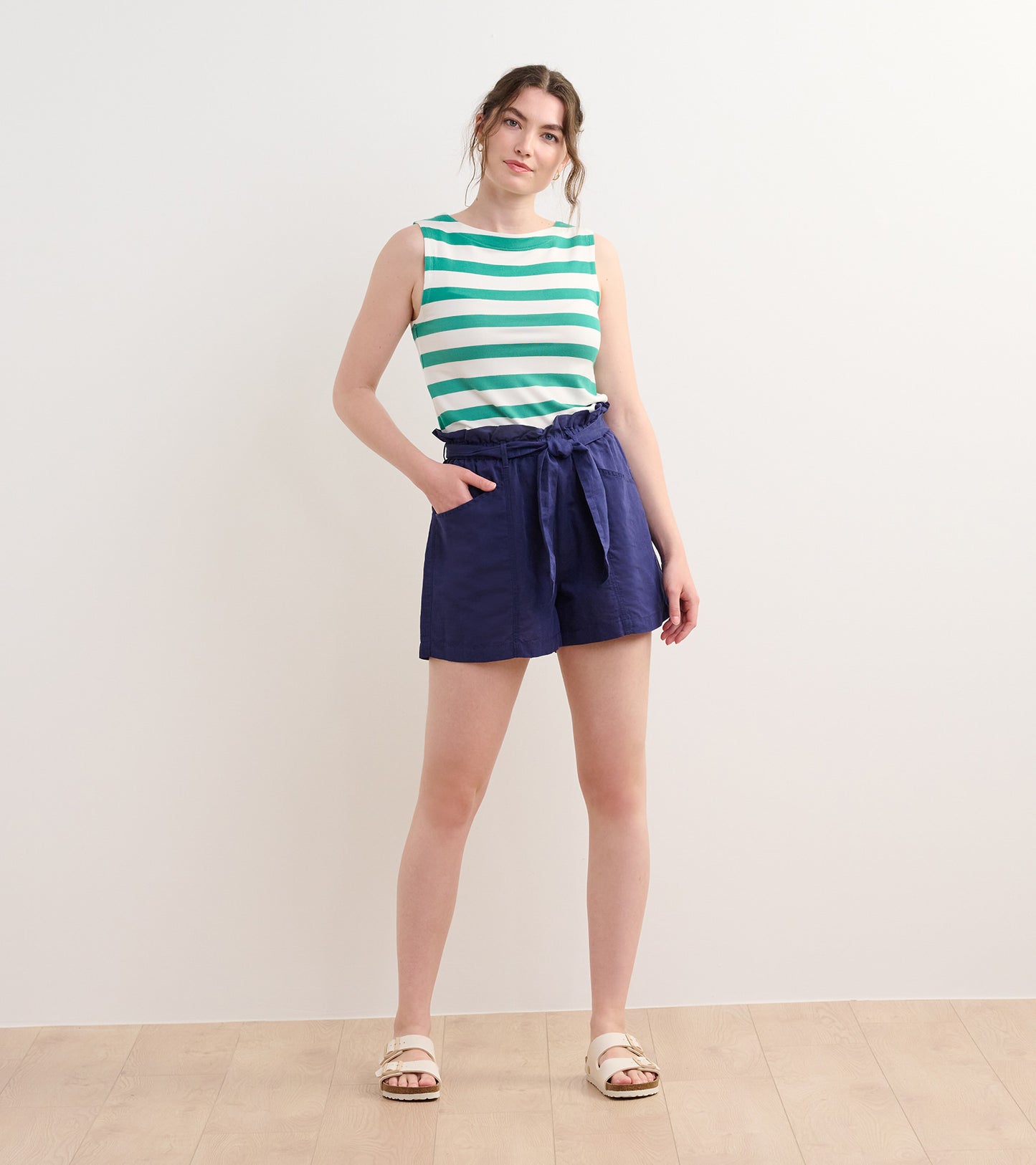 Everyday Tank - Sea Green Stripes