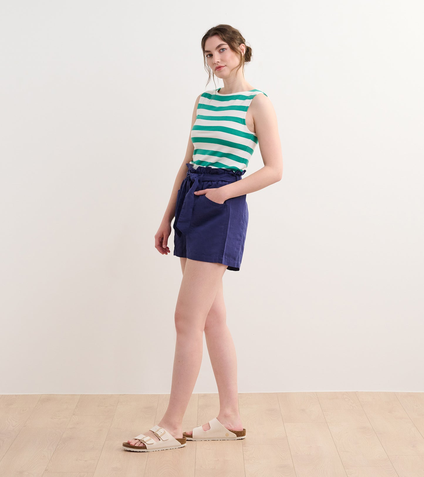 Everyday Tank - Sea Green Stripes
