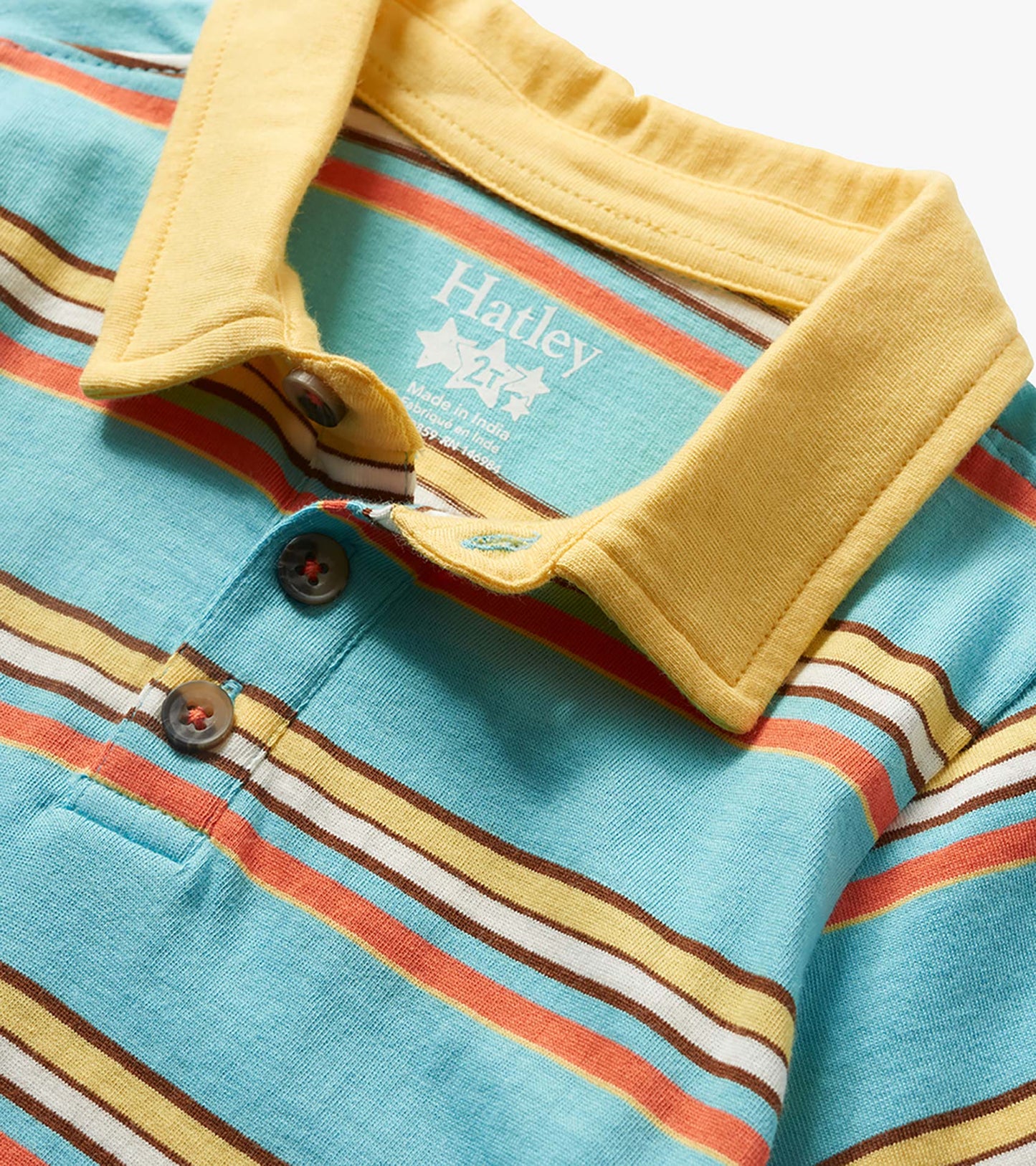 Baby & Toddler Boys Camp Stripe Peached Jersey Polo T-Shirt