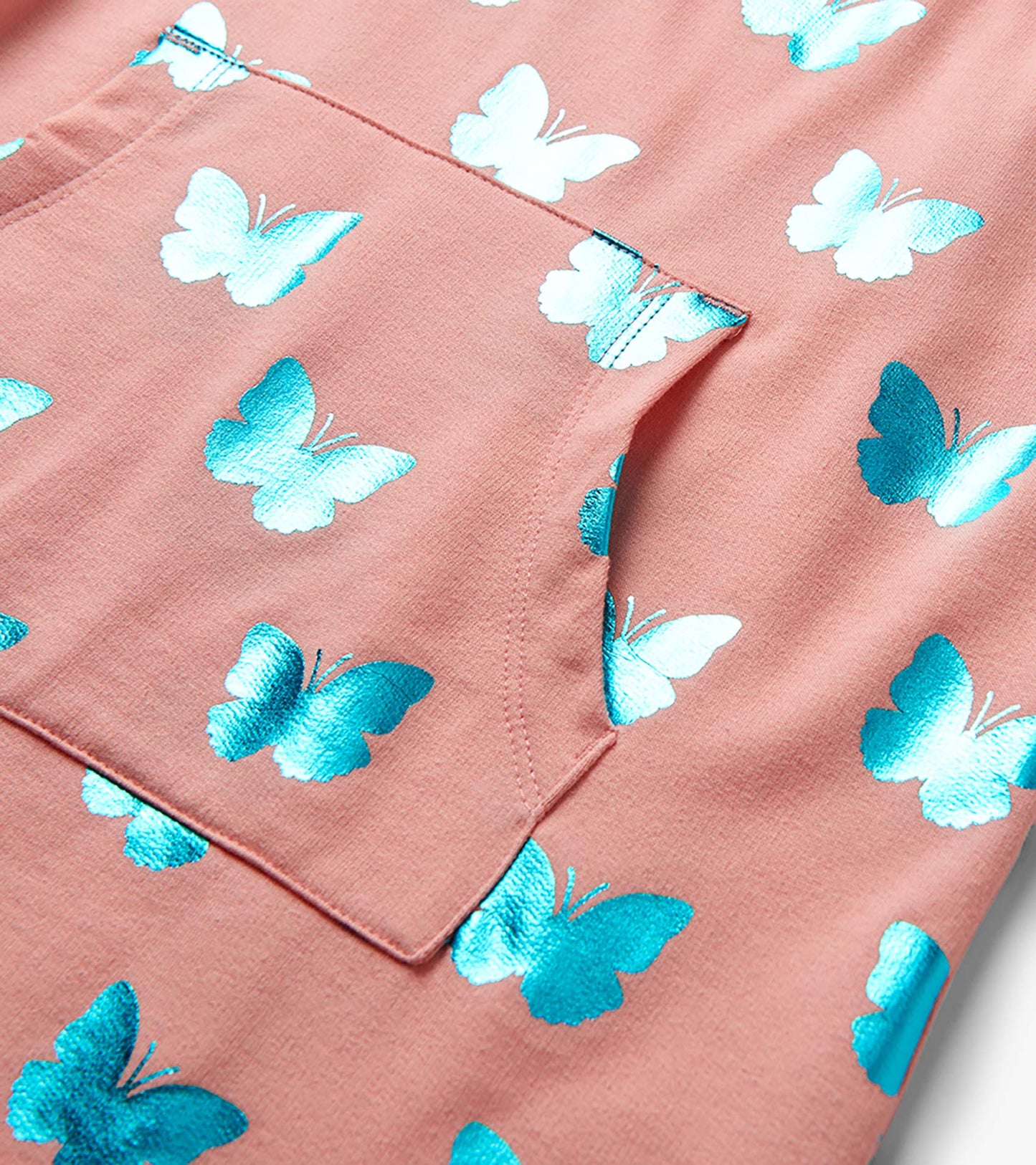 Girls Glitter Butterfly Slouchy Dress