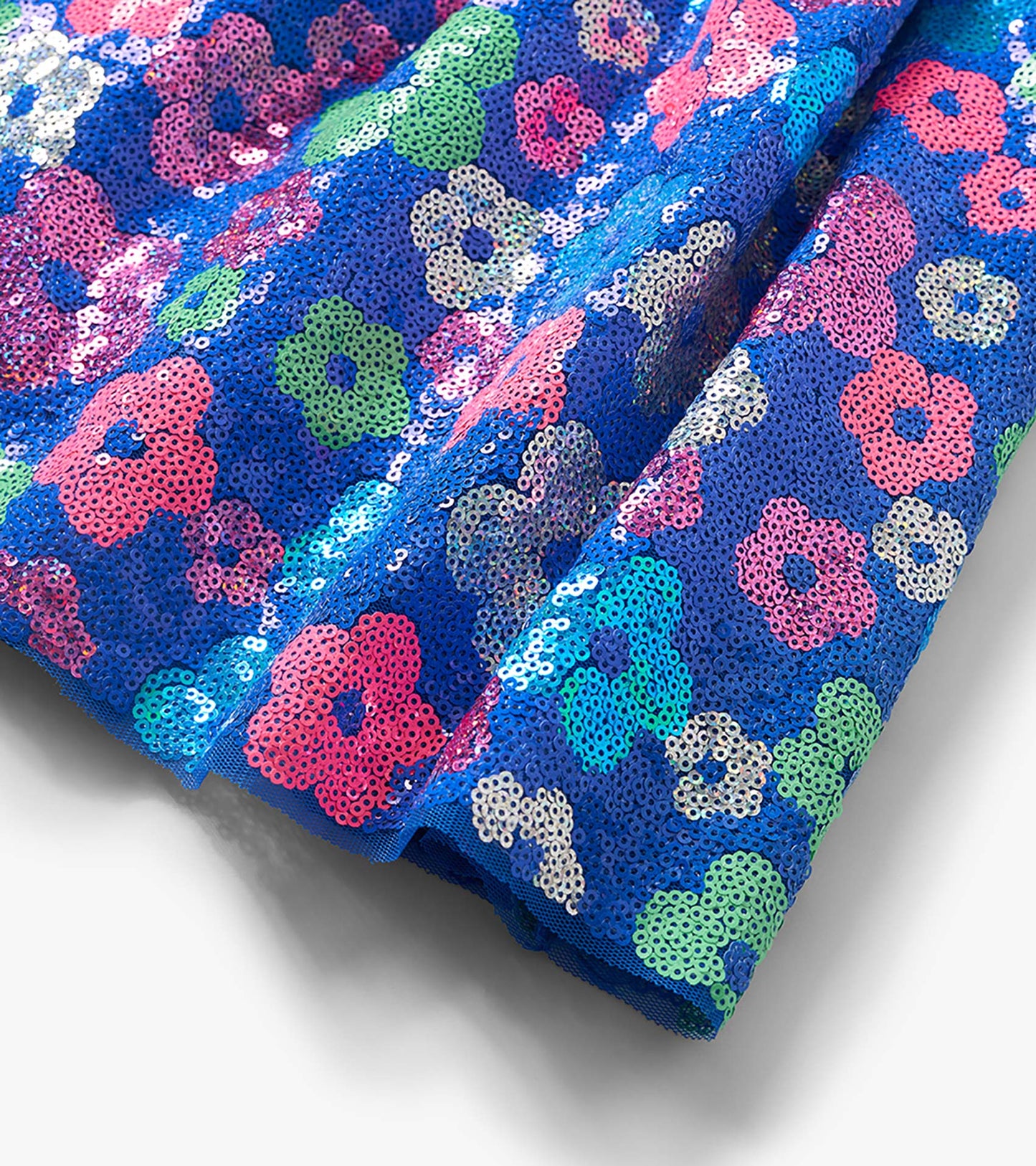 Girls Party Flowers Sequin Skirt