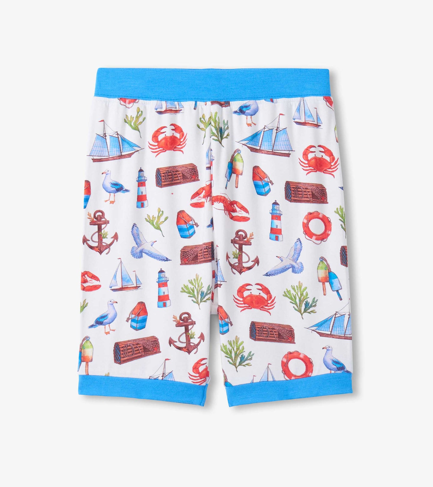 Boys Painted Seascape Bamboo Short Pyjama Set