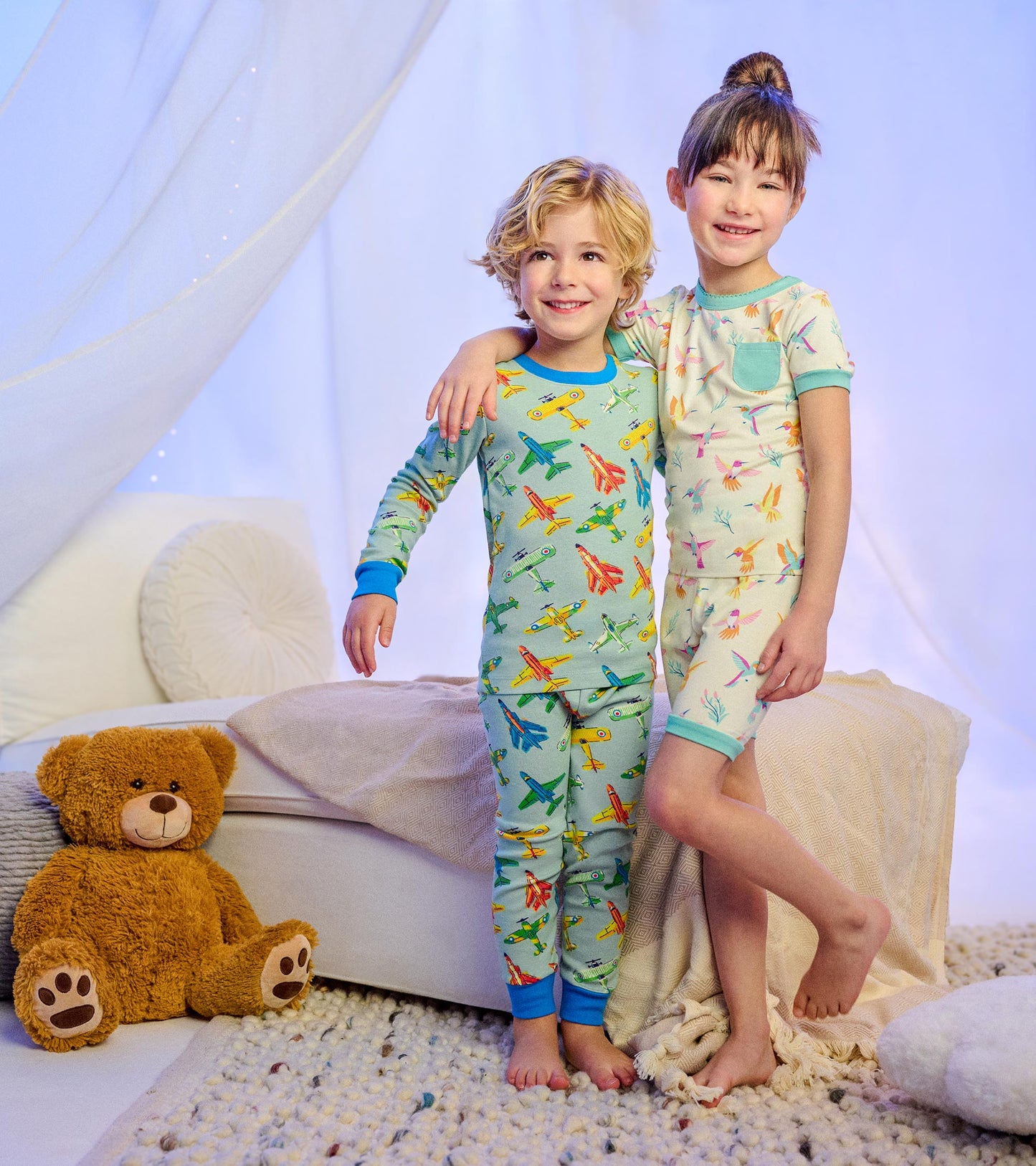 Boys Vintage Aircrafts Cotton Pyjama Set