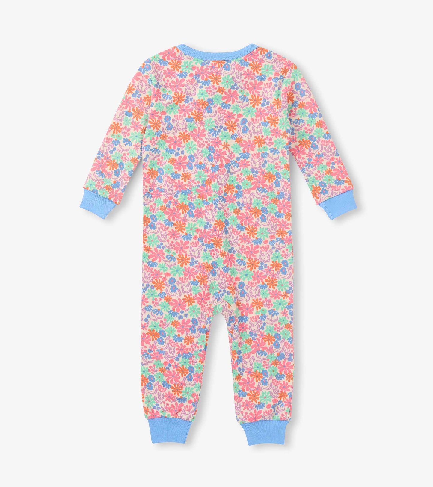 Baby Girls Whimsical Flowers Cotton Sleeper