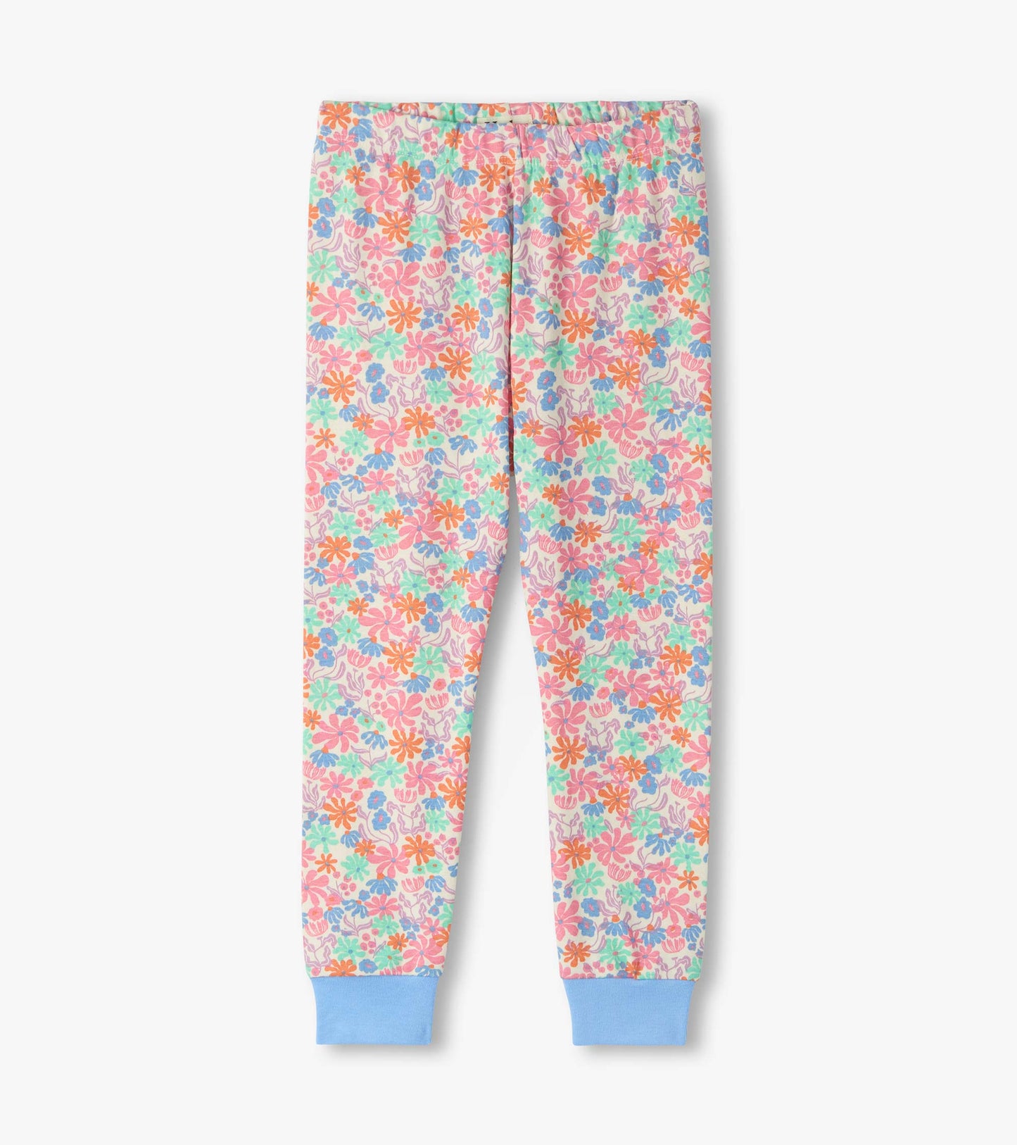Girls Whimsical Flowers Cotton Pyjama Set