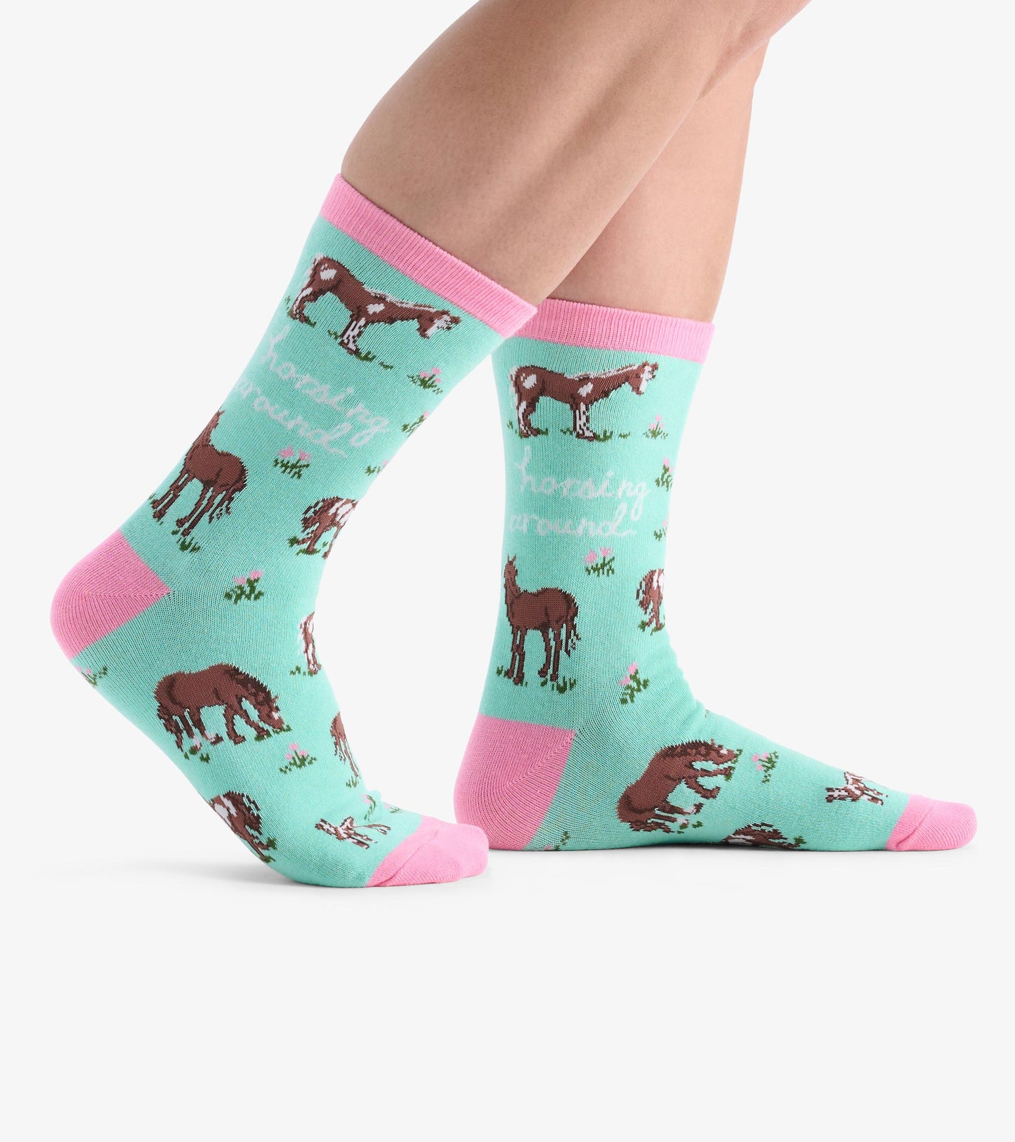 Women's Horsing Around Crew Socks